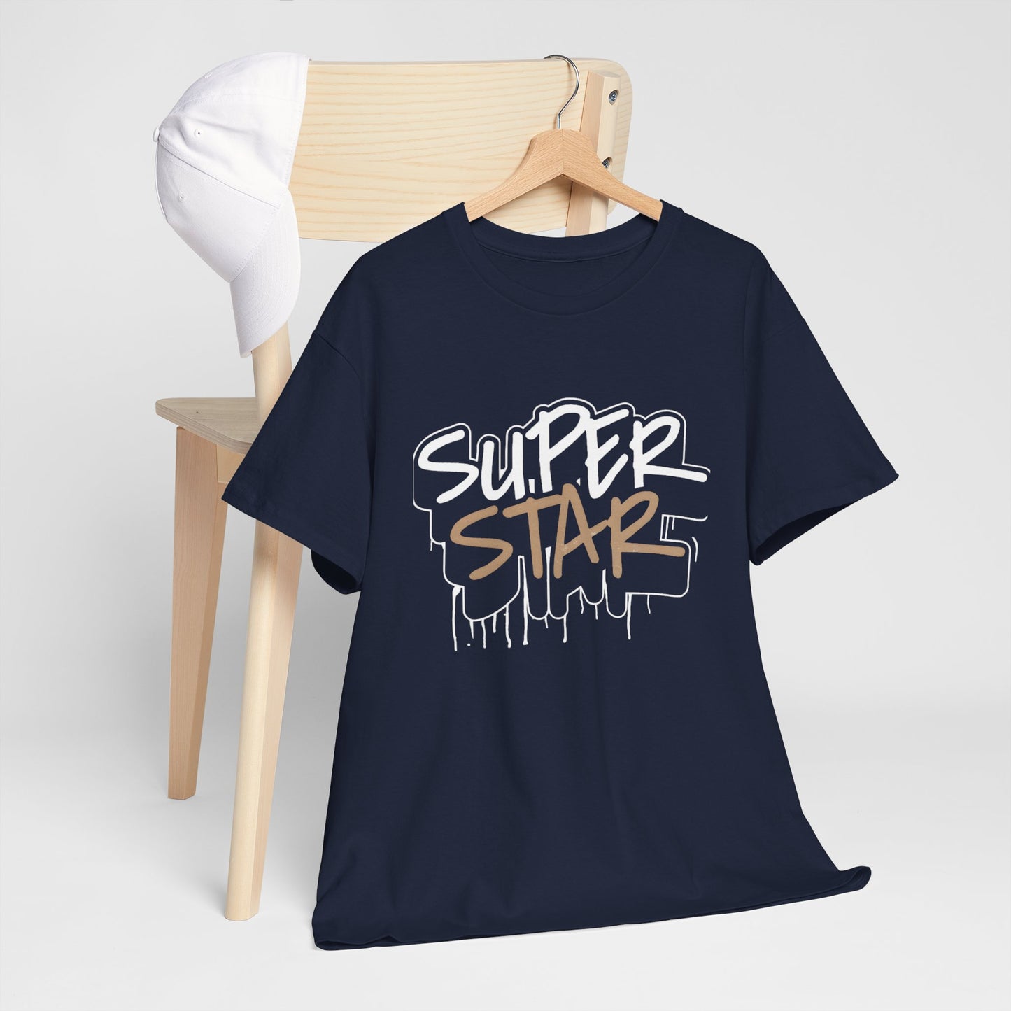 Super Stars Unisex Heavy Cotton Tee | Casual and Stylish T-Shirt for All Ages - ArtShirt Couture