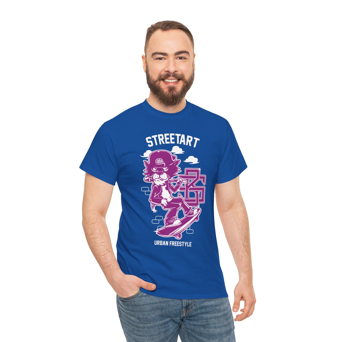 Streetart Urban Style Unisex Heavy Cotton Tee | Trendy Graphic T-Shirt for Urban Fashion Lovers - ArtShirt Couture