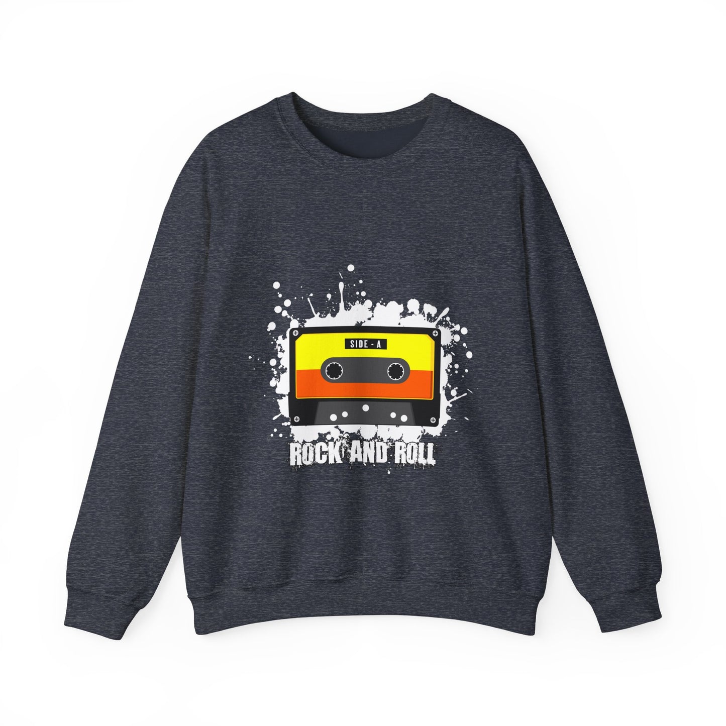 Rock 'N' Roll Unisex Heavy Blend™ Crewneck Sweatshirt | Classic Music Graphic Sweatshirt - ArtShirt Couture