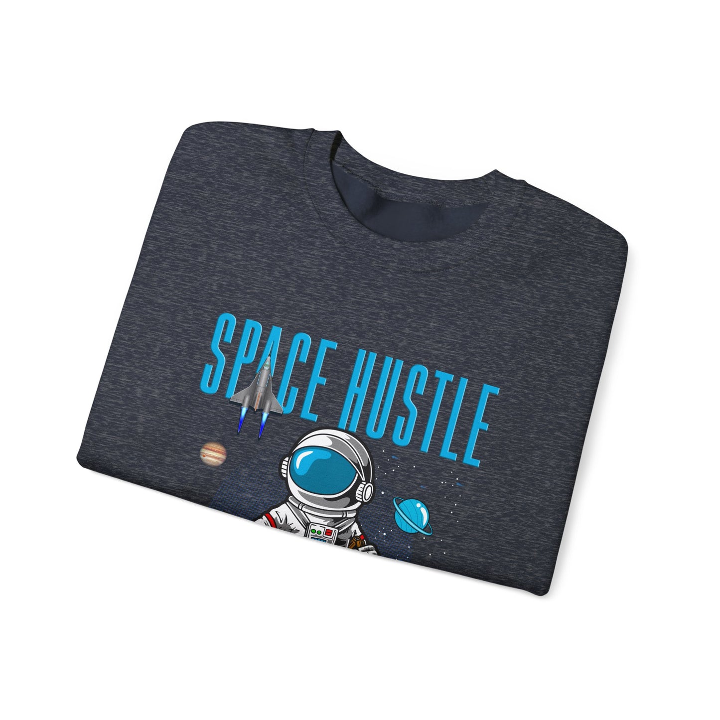 Skateboard Space Hustle Unisex Heavy Blend™ Sweatshirt | Trendy Graphic Sweatshirt for Skateboarding Enthusiasts - ArtShirt Couture