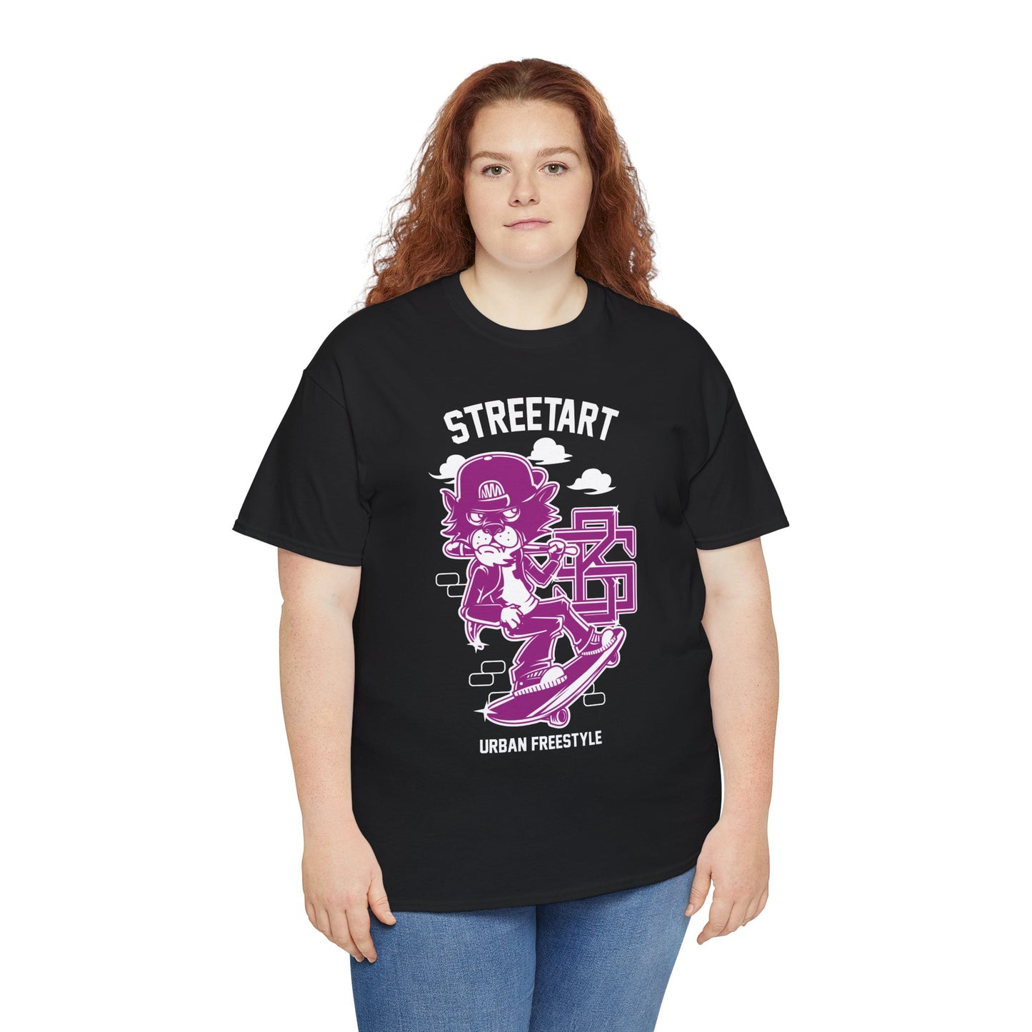 Streetart Urban Style Unisex Heavy Cotton Tee | Trendy Graphic T-Shirt for Urban Fashion Lovers - ArtShirt Couture