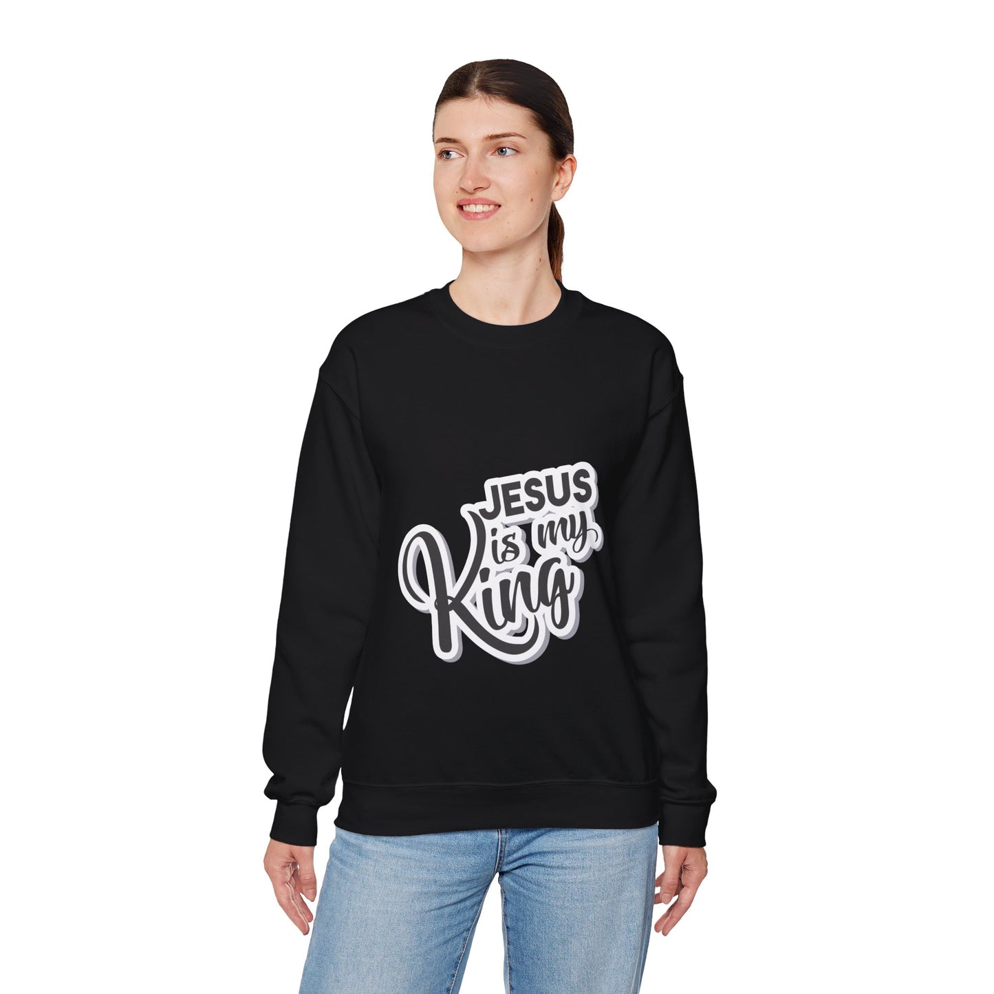 Jesus is my king Unisex Heavy Blend™ Crewneck Sweatshirt - ArtShirt Couture