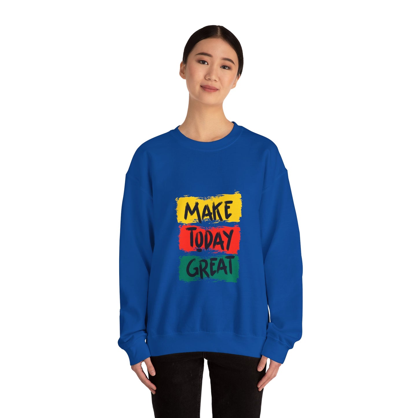 Make Today great Unisex Heavy Blend™ Crewneck Sweatshirt - ArtShirt Couture