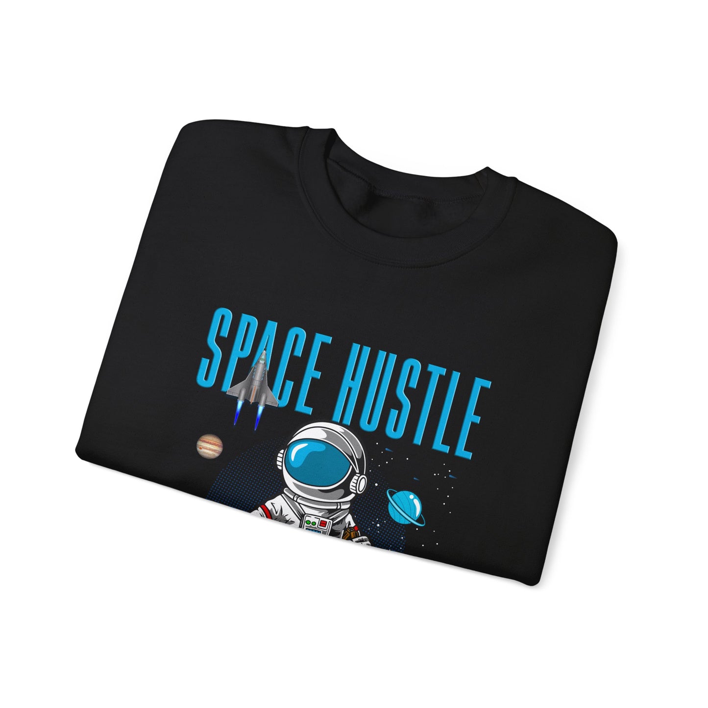 Skateboard Space Hustle Unisex Heavy Blend™ Sweatshirt | Trendy Graphic Sweatshirt for Skateboarding Enthusiasts - ArtShirt Couture