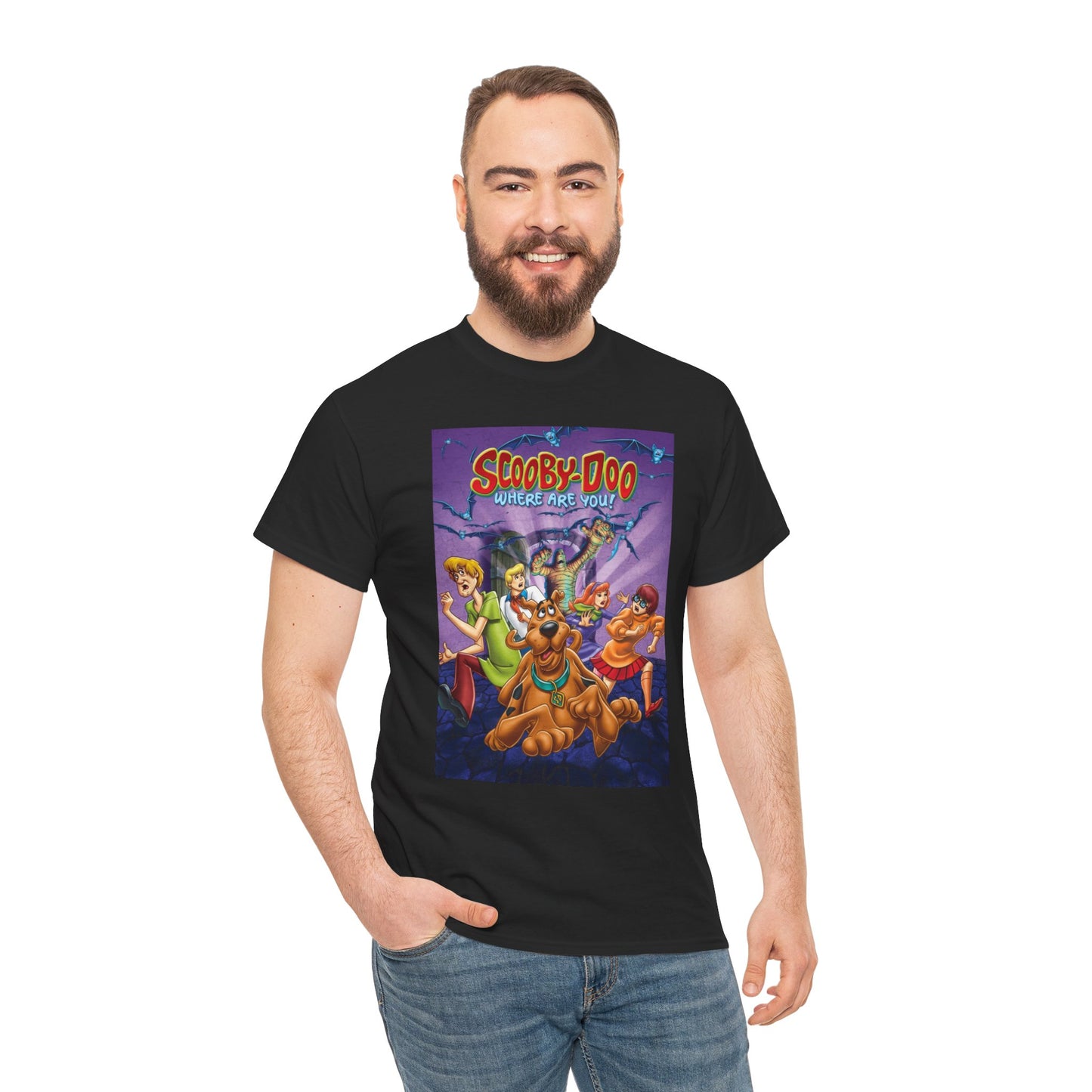 Scooby Doo Unisex Heavy Cotton Tee | Fun Graphic T-Shirt for Cartoon Fans - ArtShirt Couture