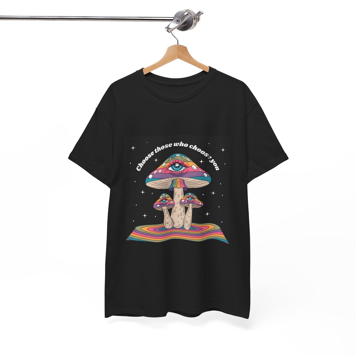 Psychedelic Mushroom Unisex Heavy Cotton Tee - Artshirtcouture