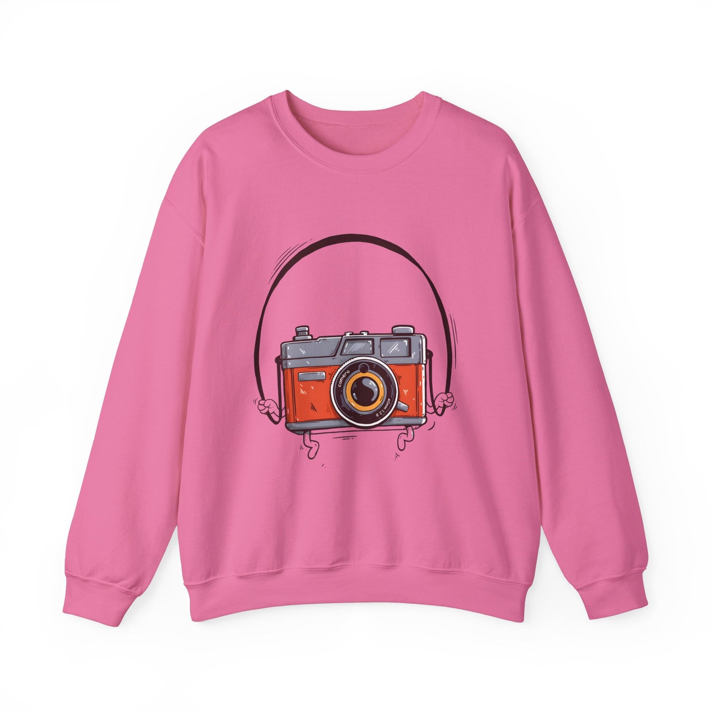 The Camera Unisex Heavy Blend™ Crewneck Sweatshirt | Stylish Graphic Sweatshirt for Photography Lovers - ArtShirt Couture