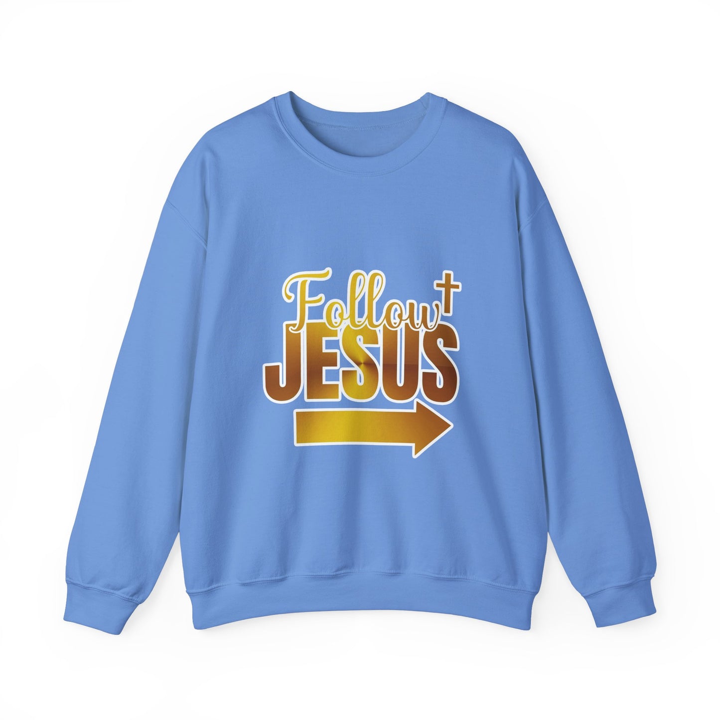 Follow Jesus Unisex Heavy Blend™ Sweatshirt | Inspirational Graphic Sweatshirt - ArtShirt Couture