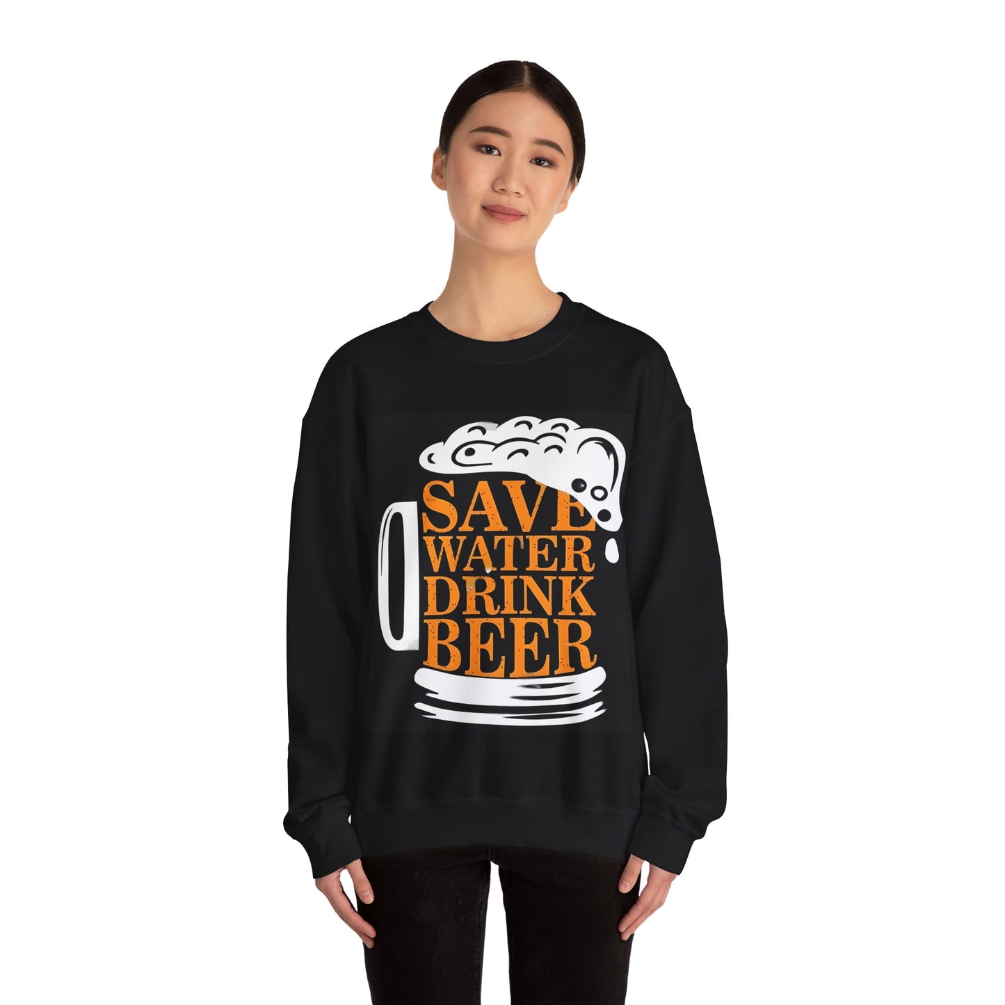 Save Water Drink Beer Unisex Heavy Blend™ Sweatshirt | Funny Graphic Sweatshirt for Beer Lovers - ArtShirt Couture