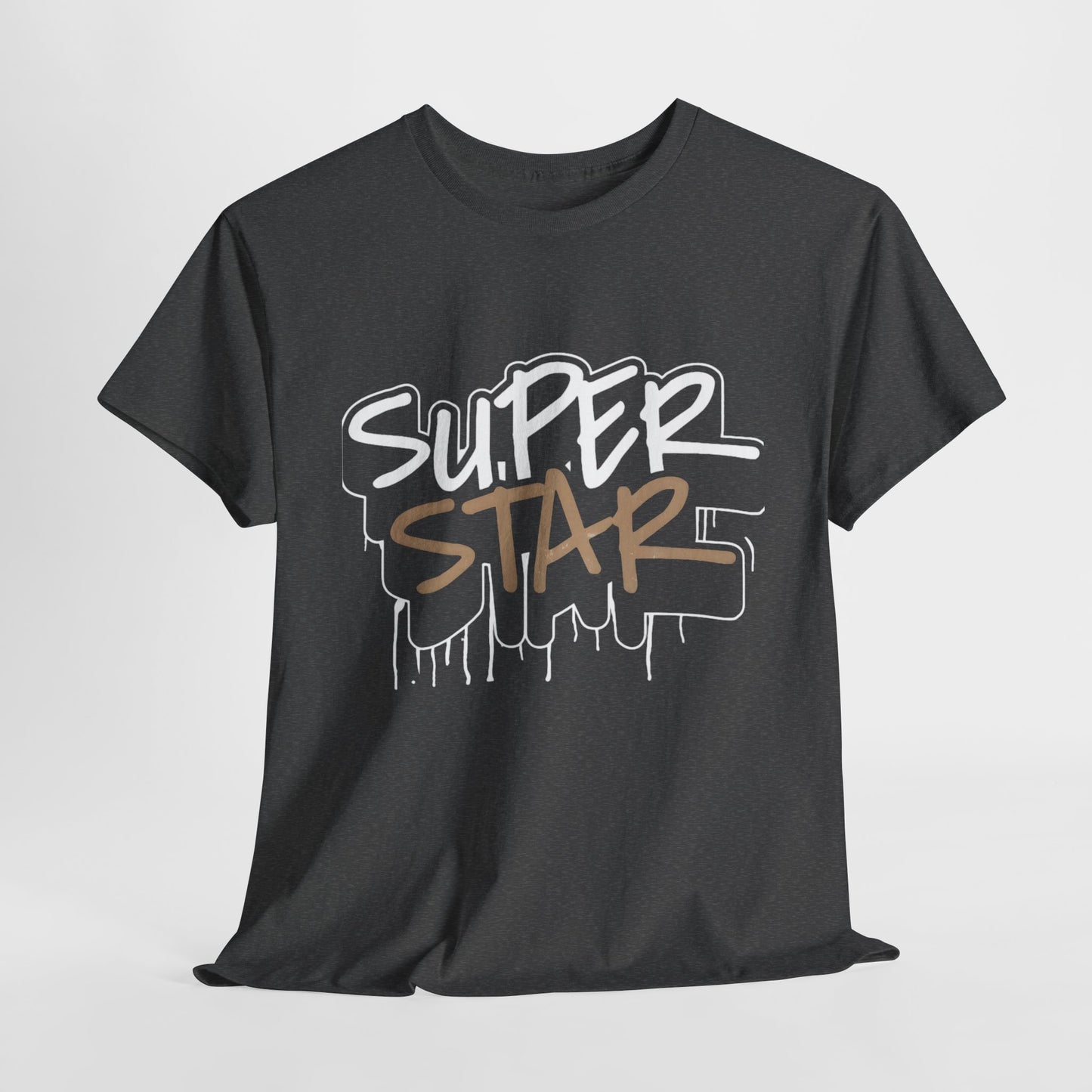 Super Stars Unisex Heavy Cotton Tee | Casual and Stylish T-Shirt for All Ages - ArtShirt Couture