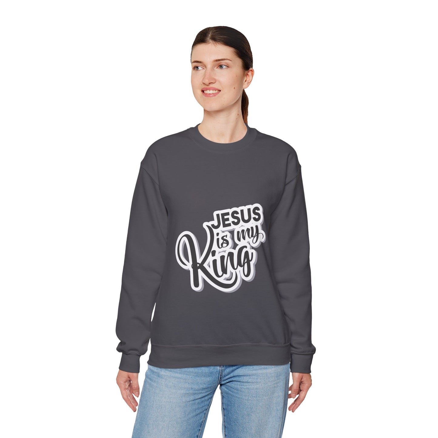 Jesus is my king Unisex Heavy Blend™ Crewneck Sweatshirt - ArtShirt Couture