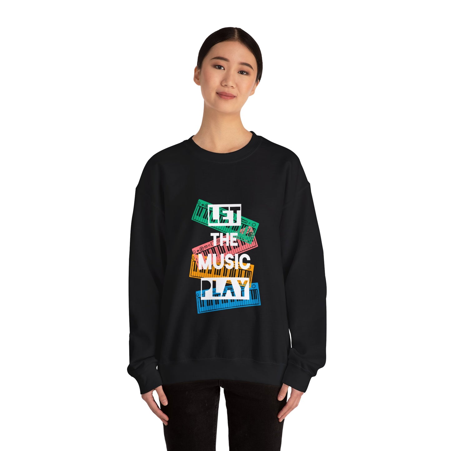 Let the music play Unisex Heavy Blend™ Crewneck Sweatshirt - ArtShirt Couture