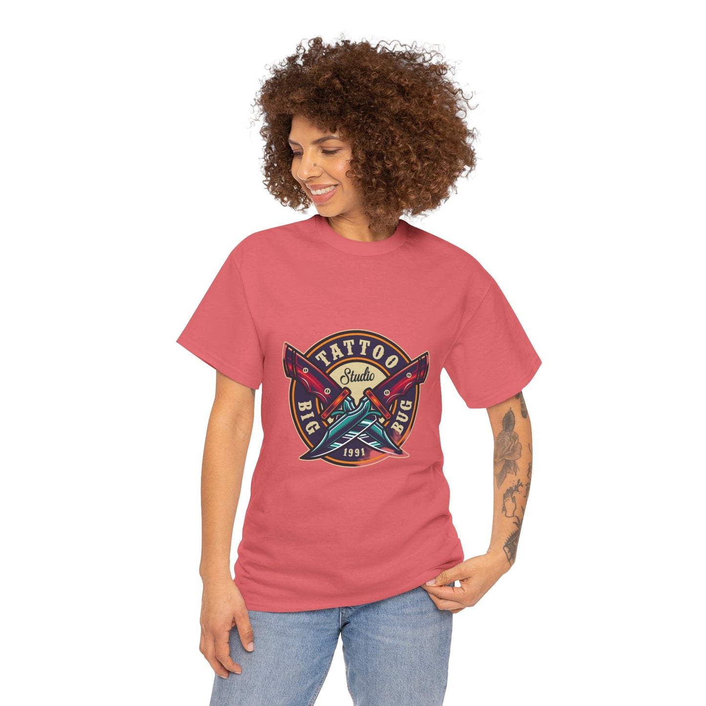 Tattoo Unisex Heavy Cotton Tee | Stylish Graphic T-Shirt for Tattoo Enthusiasts - ArtShirt Couture