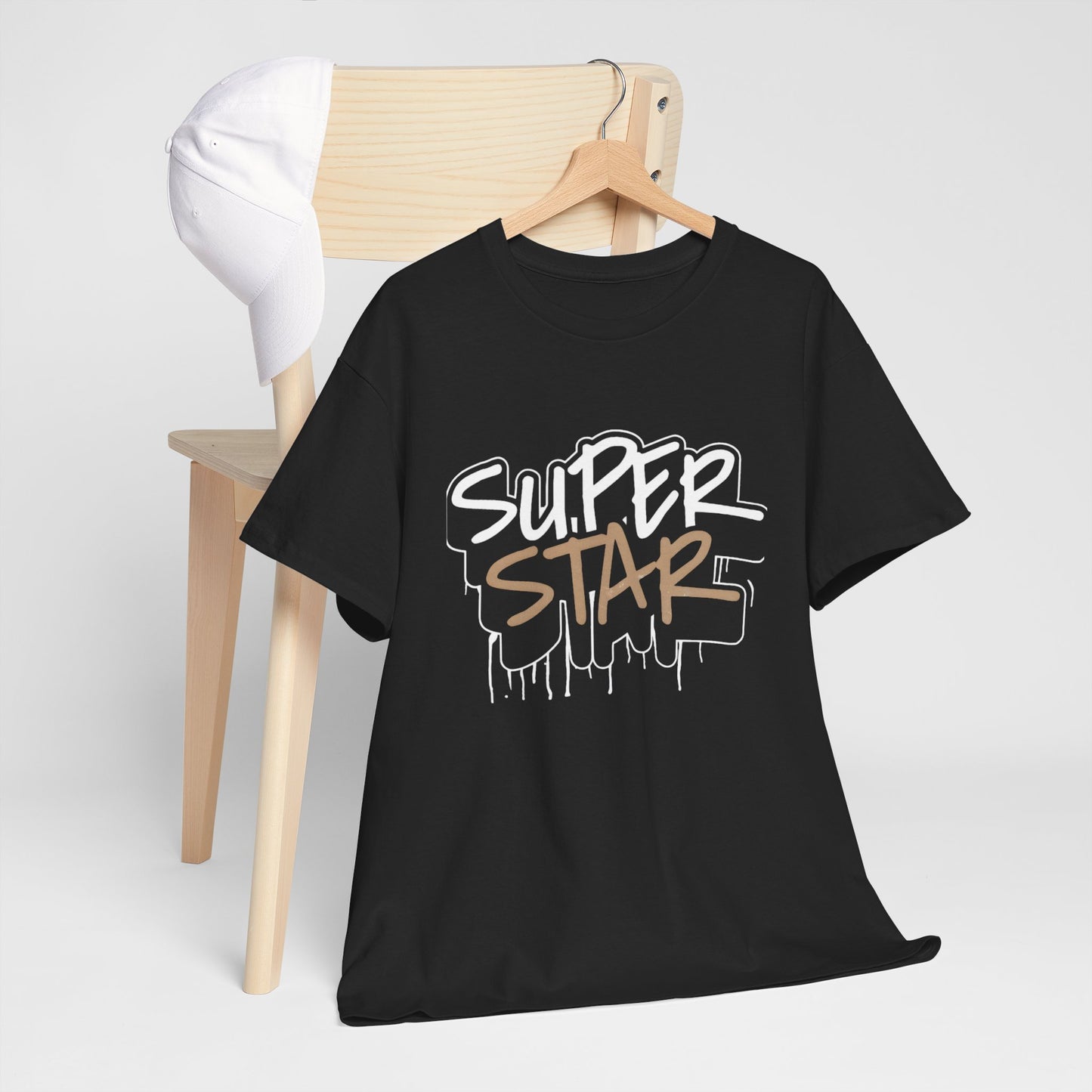 Super Stars Unisex Heavy Cotton Tee | Casual and Stylish T-Shirt for All Ages - ArtShirt Couture