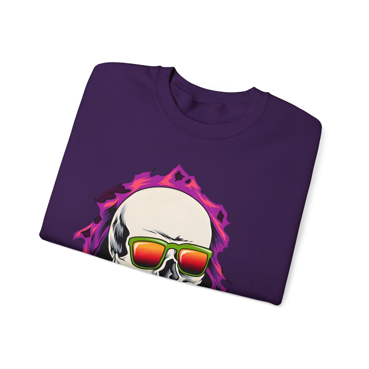 The Cool Skeleton Unisex Heavy Blend™ Crewneck Sweatshirt | Fun Graphic Sweatshirt for Halloween and Skull Lovers - ArtShirt Couture