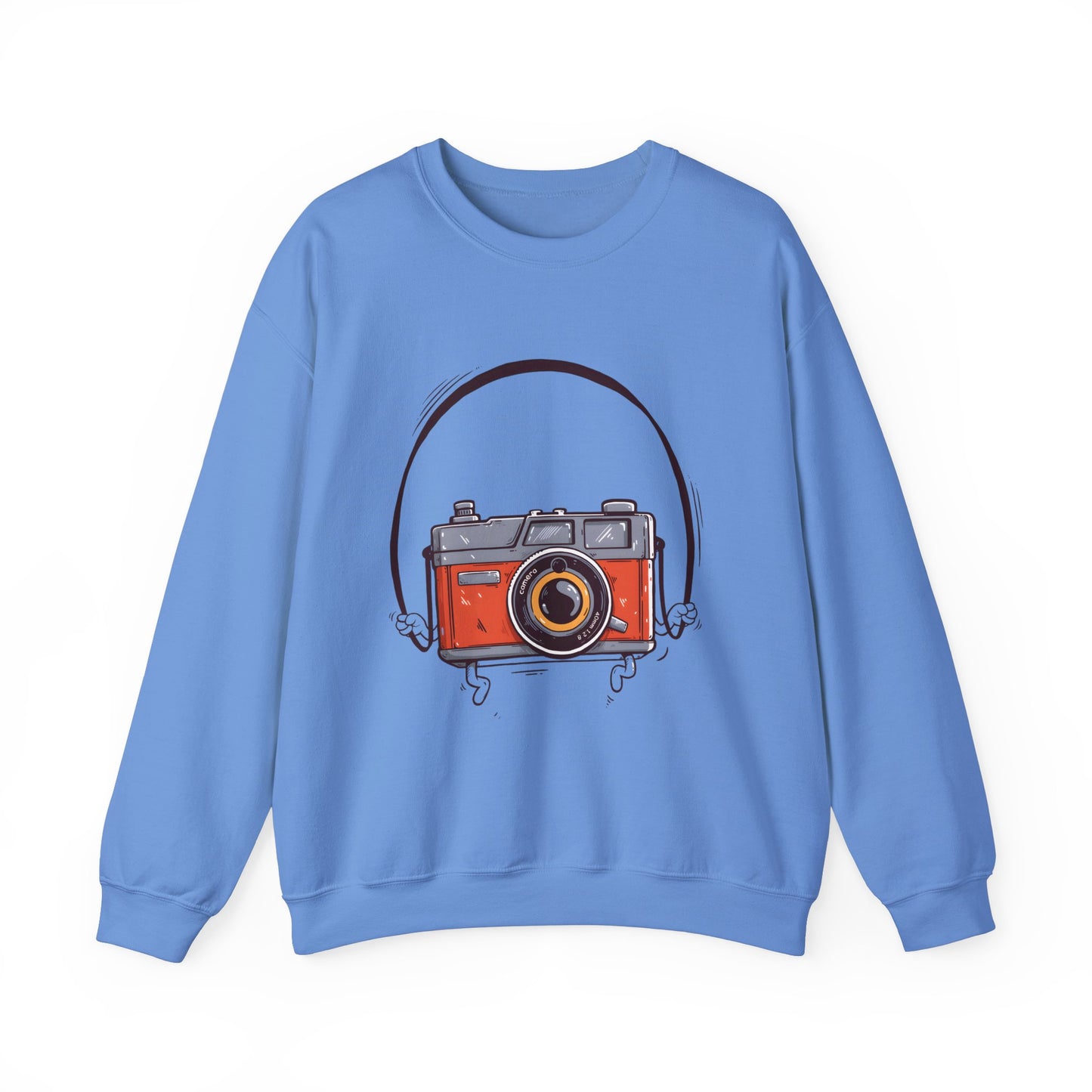 The Camera Unisex Heavy Blend™ Crewneck Sweatshirt | Stylish Graphic Sweatshirt for Photography Lovers - ArtShirt Couture