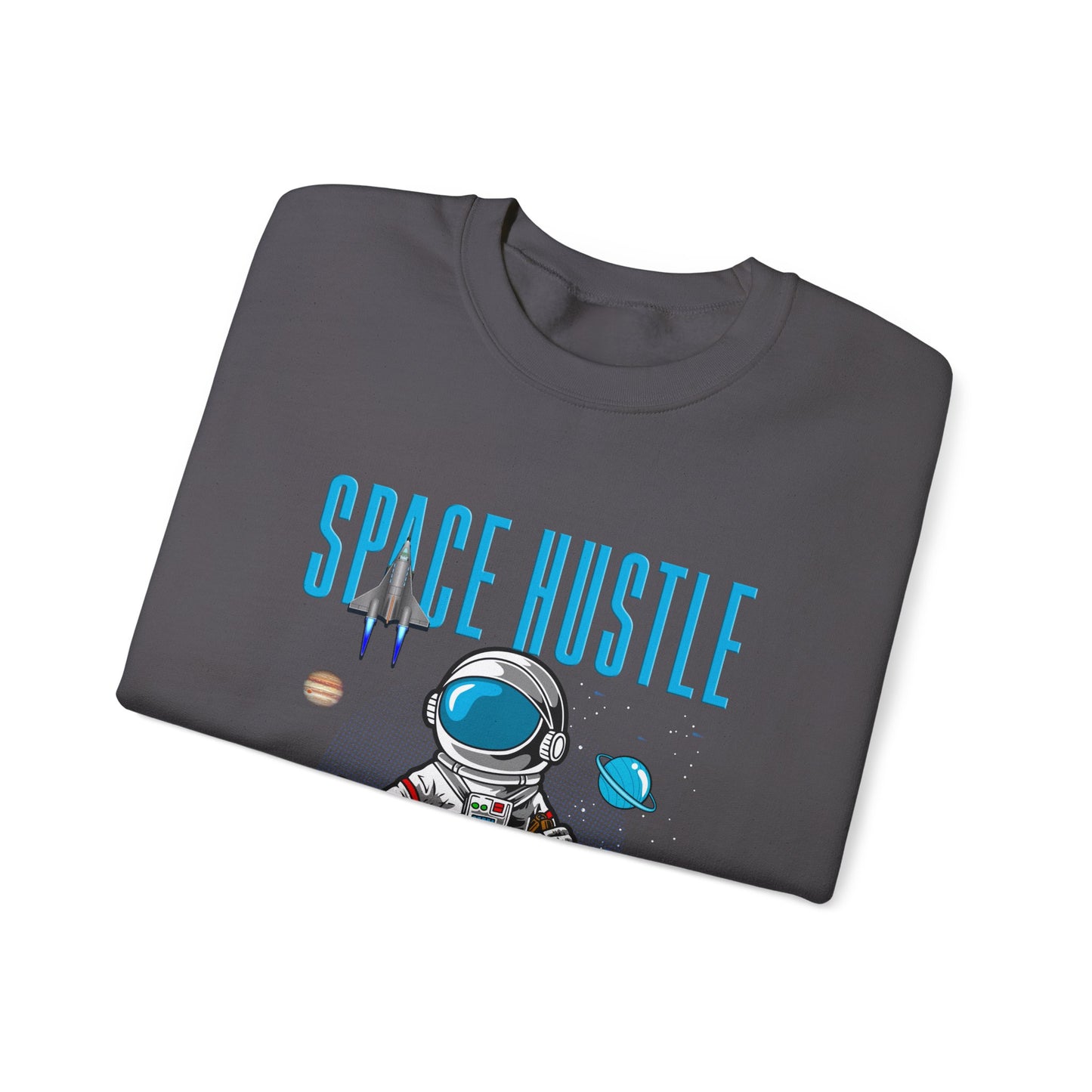 Skateboard Space Hustle Unisex Heavy Blend™ Sweatshirt | Trendy Graphic Sweatshirt for Skateboarding Enthusiasts - ArtShirt Couture