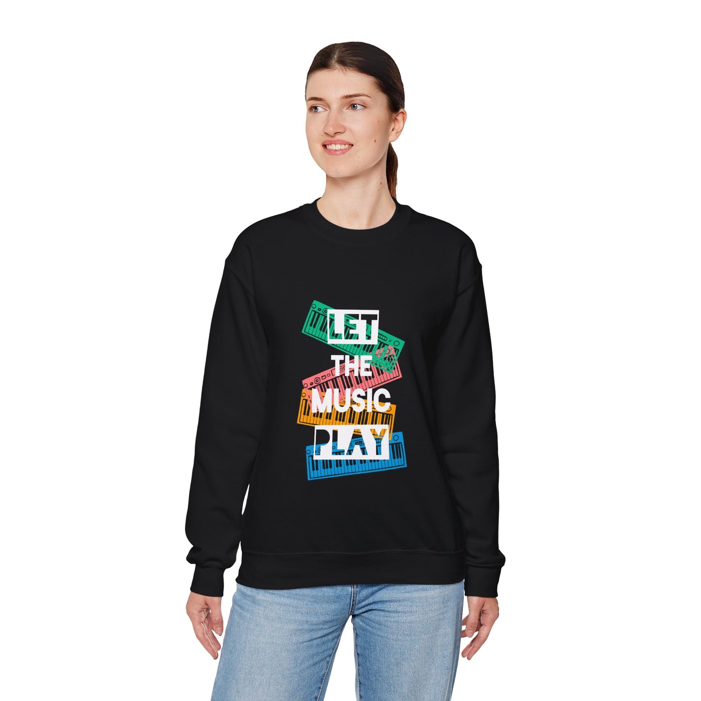 Let the music play Unisex Heavy Blend™ Crewneck Sweatshirt - ArtShirt Couture