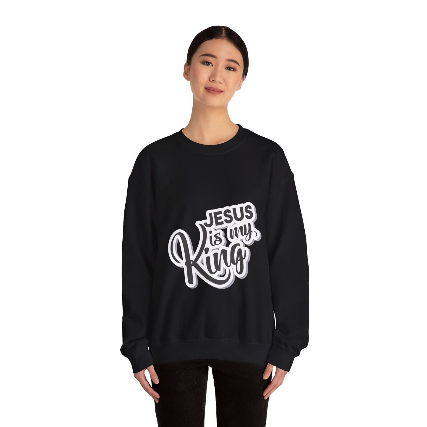 Jesus is my king Unisex Heavy Blend™ Crewneck Sweatshirt - ArtShirt Couture