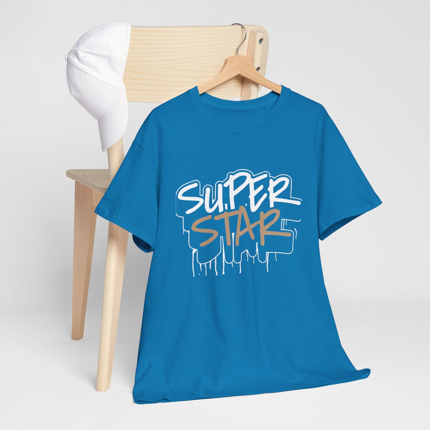 Super Stars Unisex Heavy Cotton Tee | Casual and Stylish T-Shirt for All Ages - ArtShirt Couture
