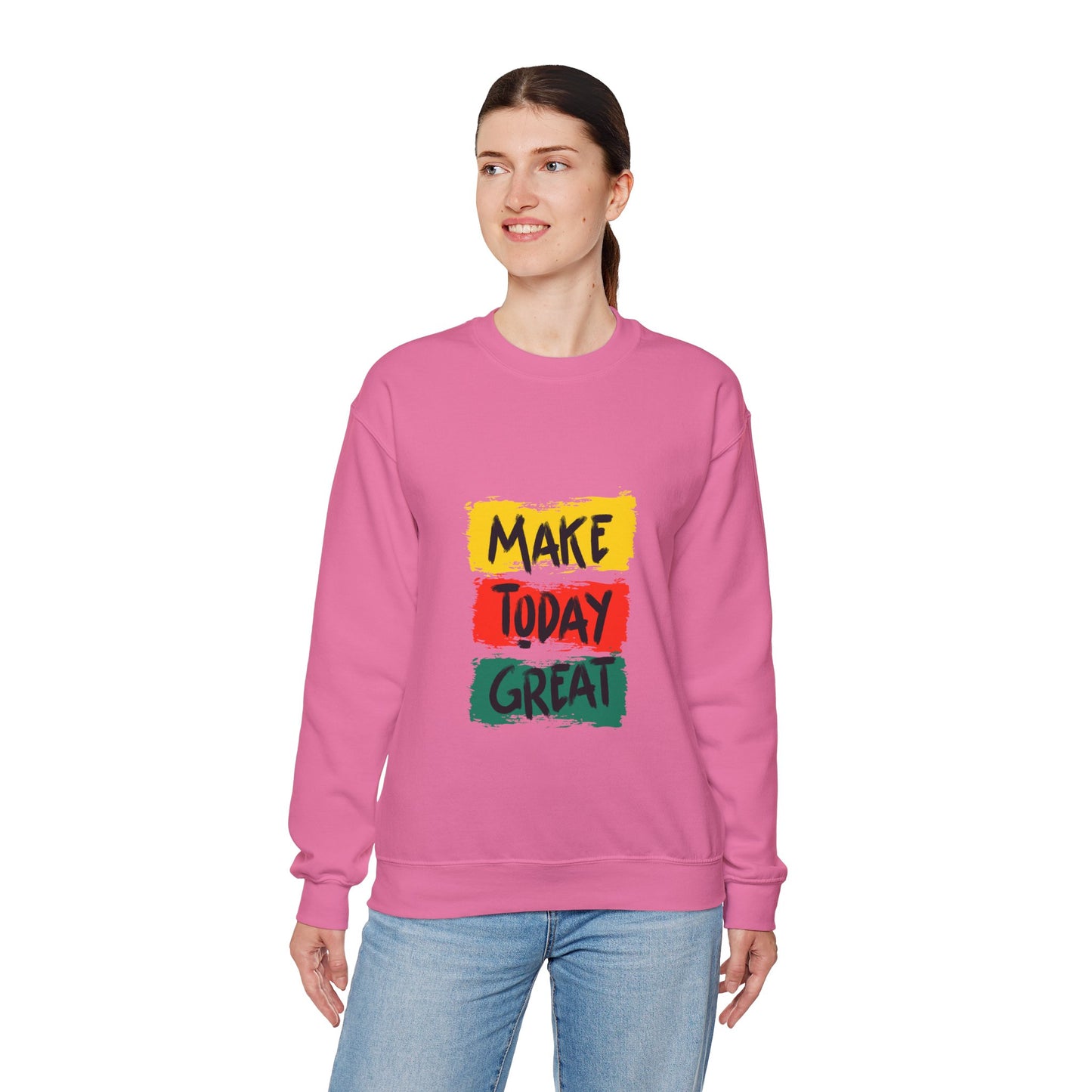 Make Today great Unisex Heavy Blend™ Crewneck Sweatshirt - ArtShirt Couture