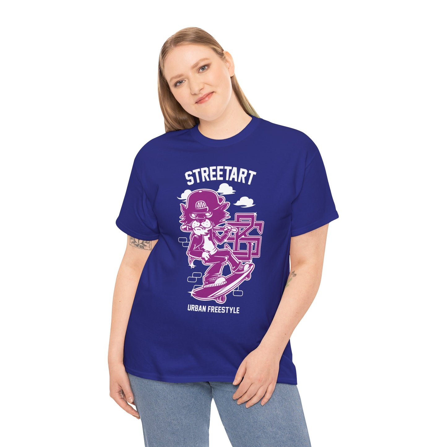 Streetart Urban Style Unisex Heavy Cotton Tee | Trendy Graphic T-Shirt for Urban Fashion Lovers - ArtShirt Couture