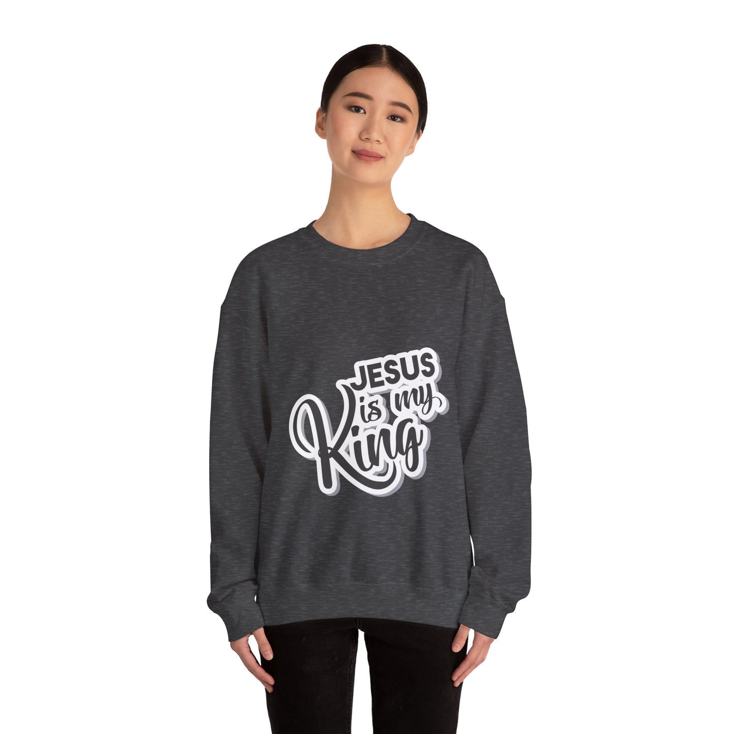 Jesus is my king Unisex Heavy Blend™ Crewneck Sweatshirt - ArtShirt Couture