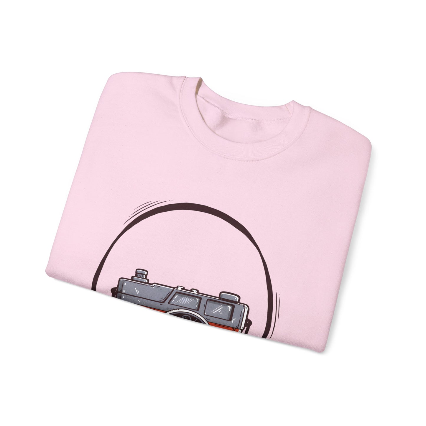 The Camera Unisex Heavy Blend™ Crewneck Sweatshirt | Stylish Graphic Sweatshirt for Photography Lovers - ArtShirt Couture