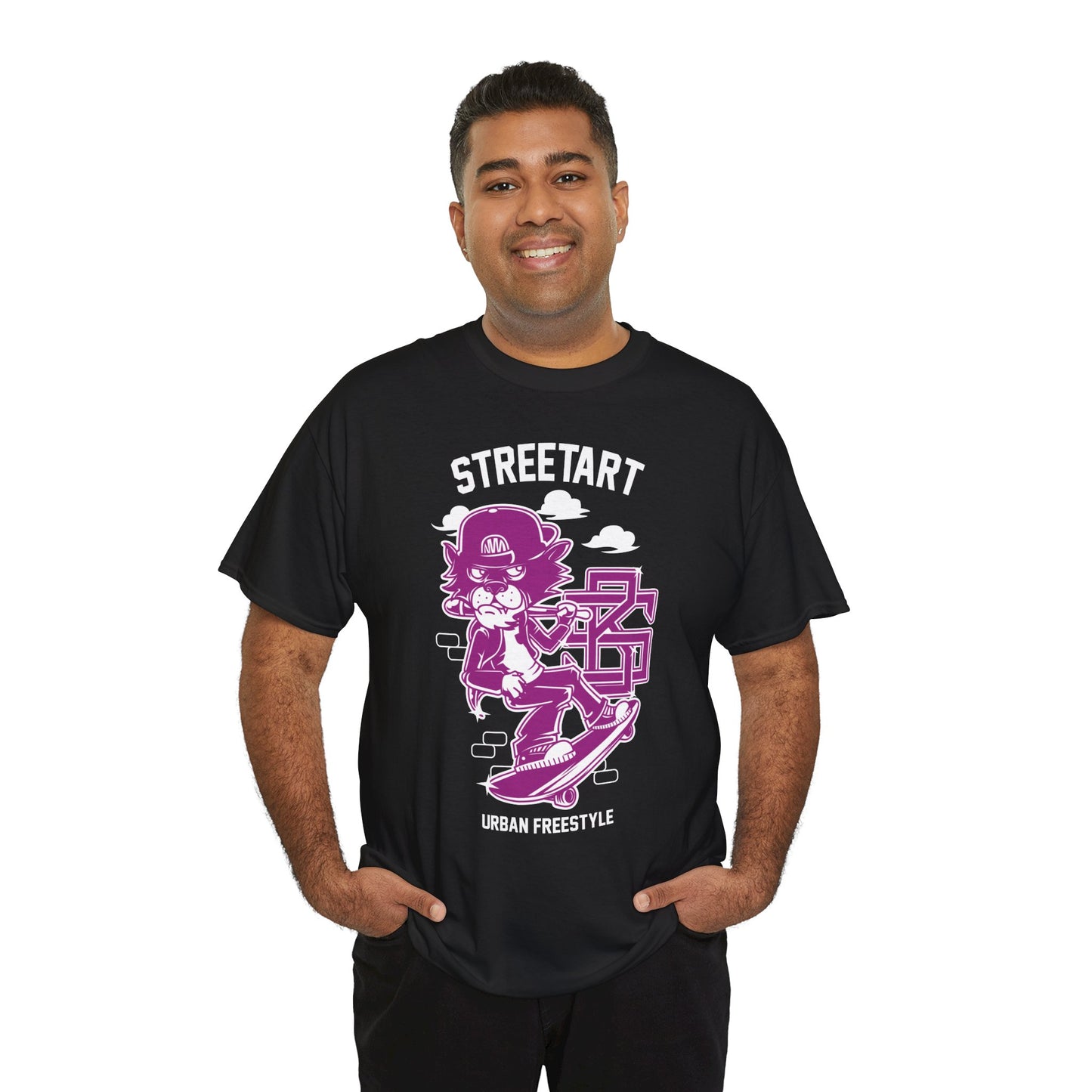 Streetart Urban Style Unisex Heavy Cotton Tee | Trendy Graphic T-Shirt for Urban Fashion Lovers - ArtShirt Couture