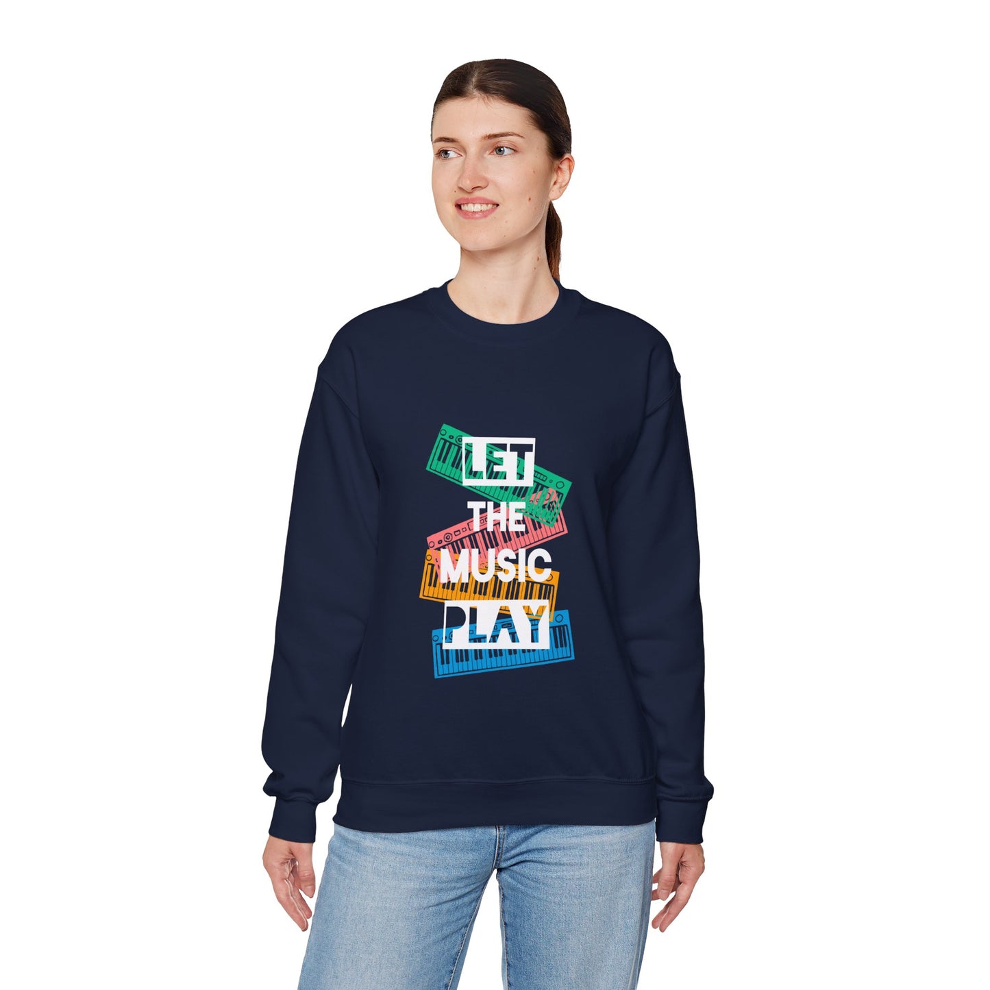 Let the music play Unisex Heavy Blend™ Crewneck Sweatshirt - ArtShirt Couture