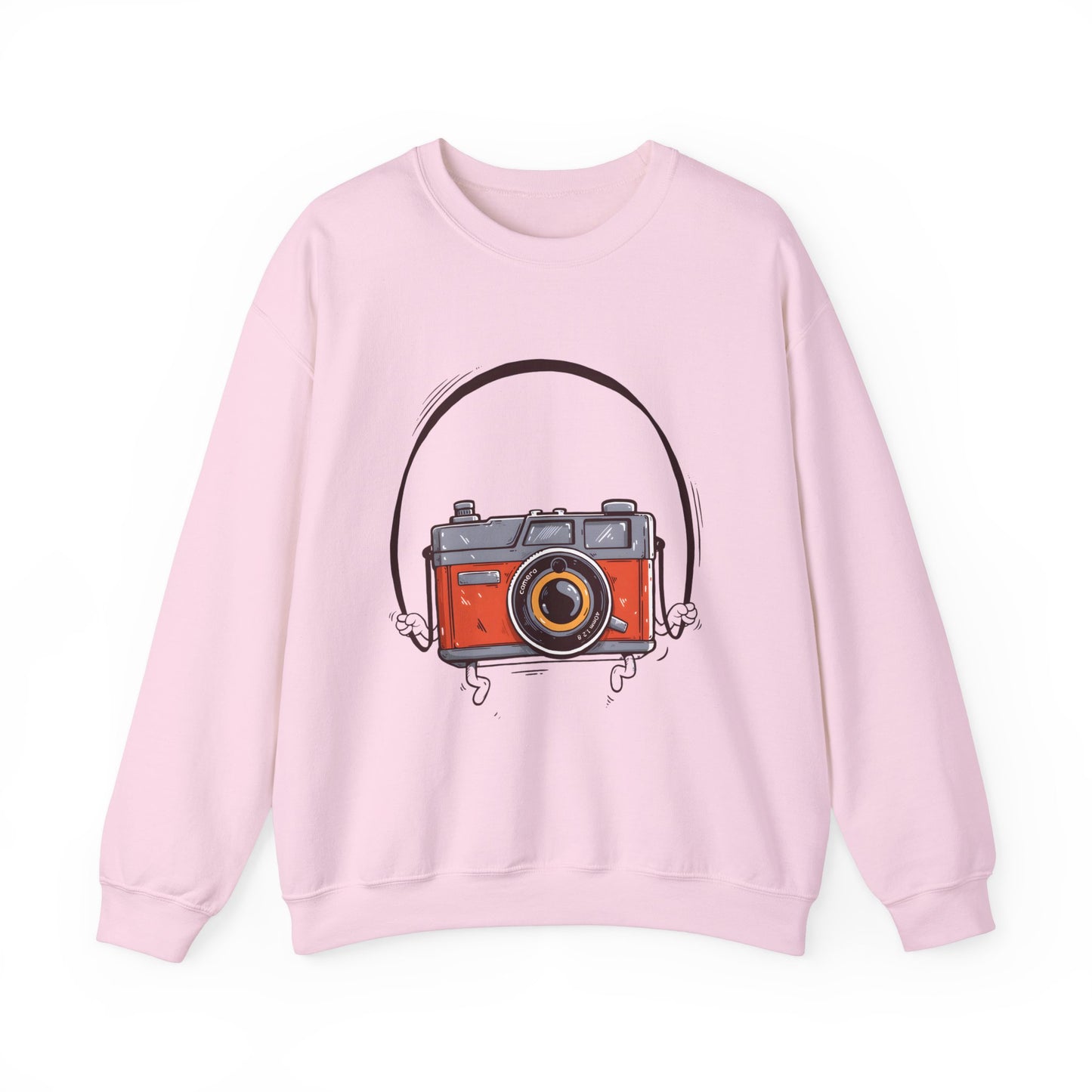 The Camera Unisex Heavy Blend™ Crewneck Sweatshirt | Stylish Graphic Sweatshirt for Photography Lovers - ArtShirt Couture