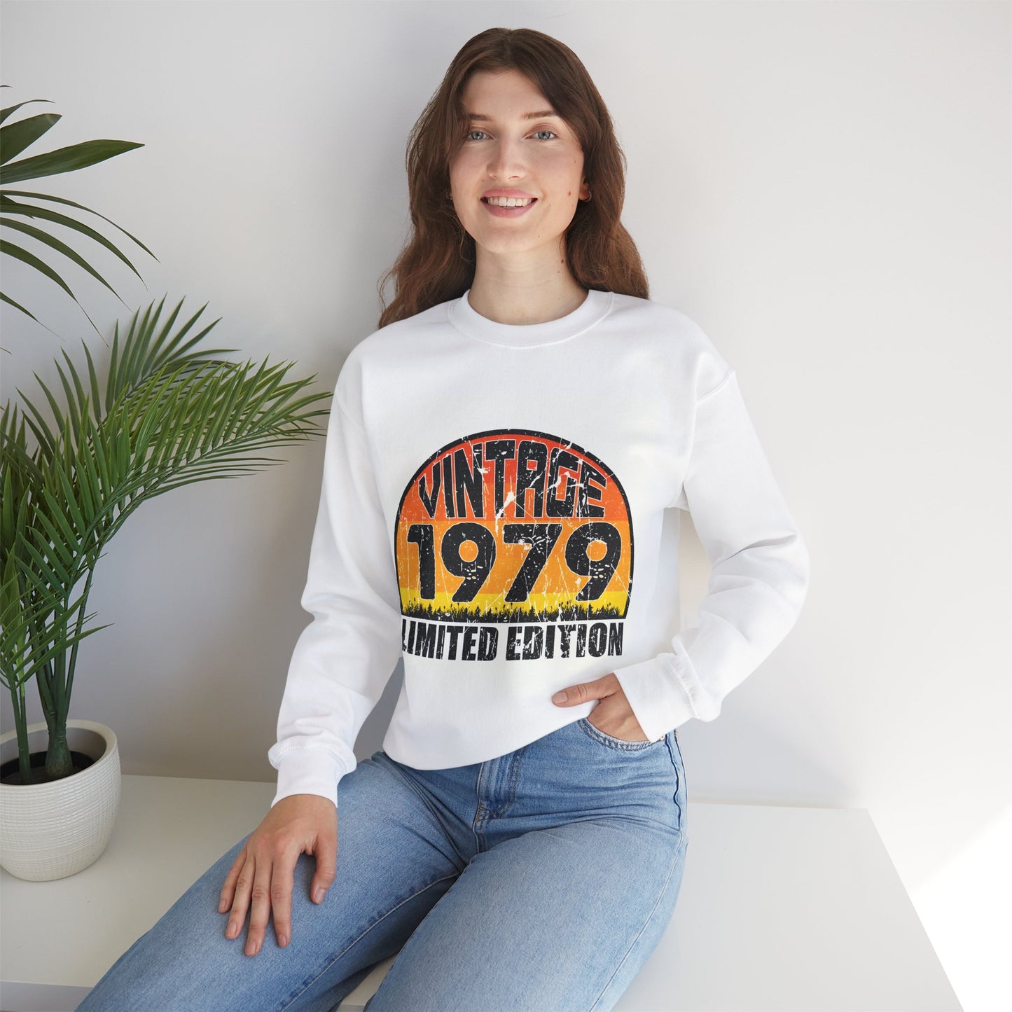 Vintage 1979 Unisex Heavy Blend™ Crewneck Sweatshirt | Retro Graphic Sweatshirt for Nostalgic Style - ArtShirt Couture