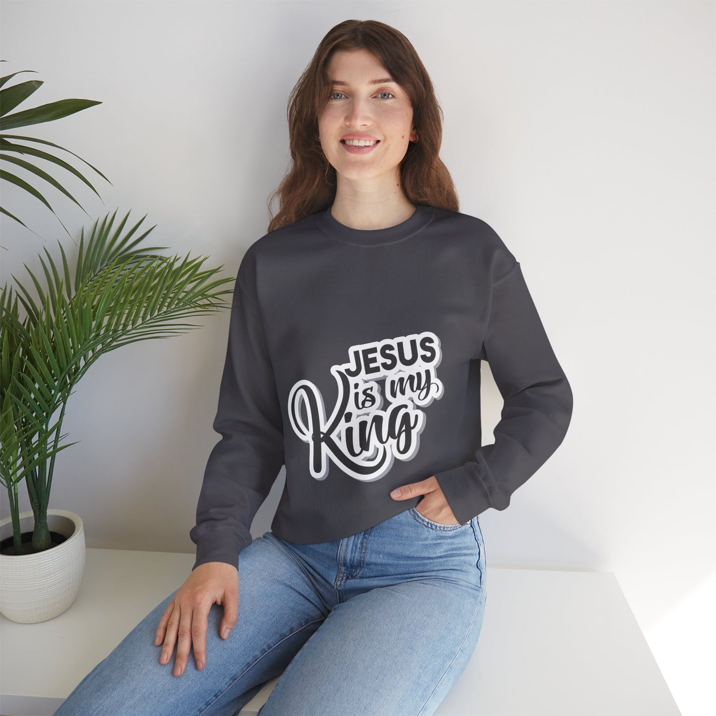 Jesus is my king Unisex Heavy Blend™ Crewneck Sweatshirt - ArtShirt Couture