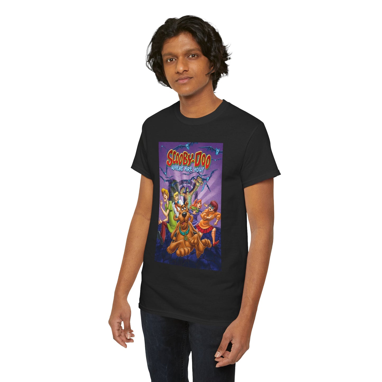 Scooby Doo Unisex Heavy Cotton Tee | Fun Graphic T-Shirt for Cartoon Fans - ArtShirt Couture