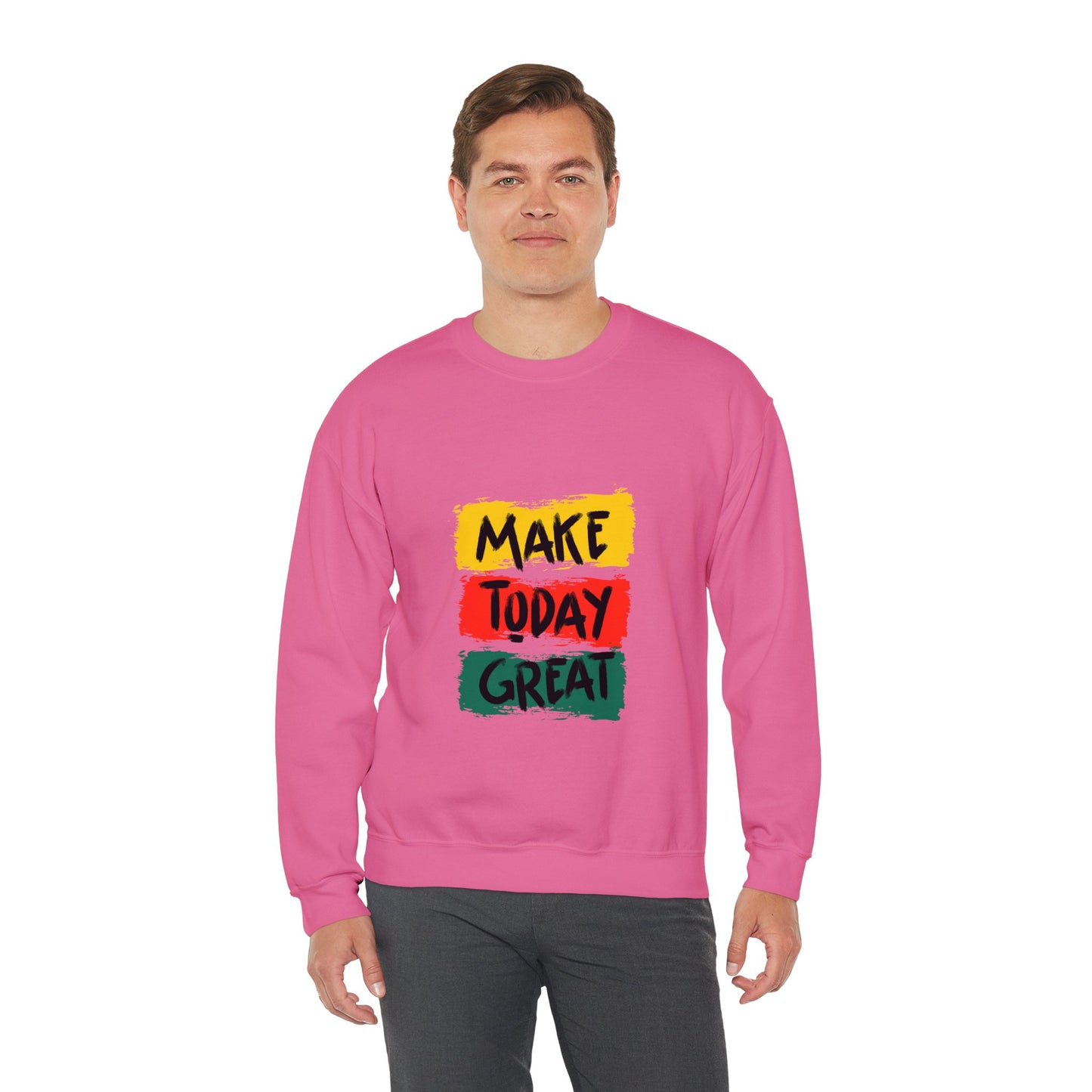 Make Today great Unisex Heavy Blend™ Crewneck Sweatshirt - ArtShirt Couture