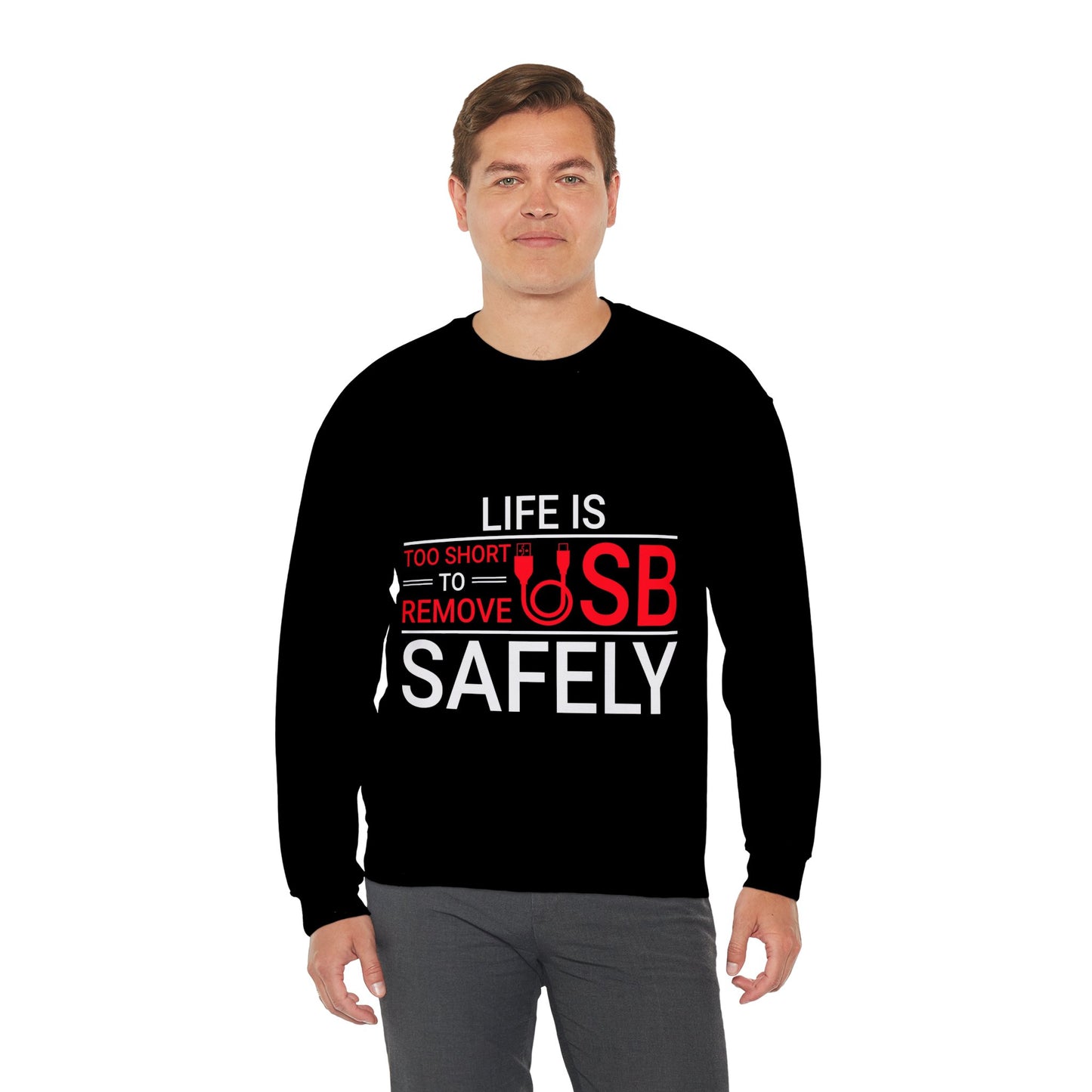 Life Is Too Short Unisex Heavy Blend™ Sweatshirt | Inspirational Graphic Sweatshirt - Artshirtcouture