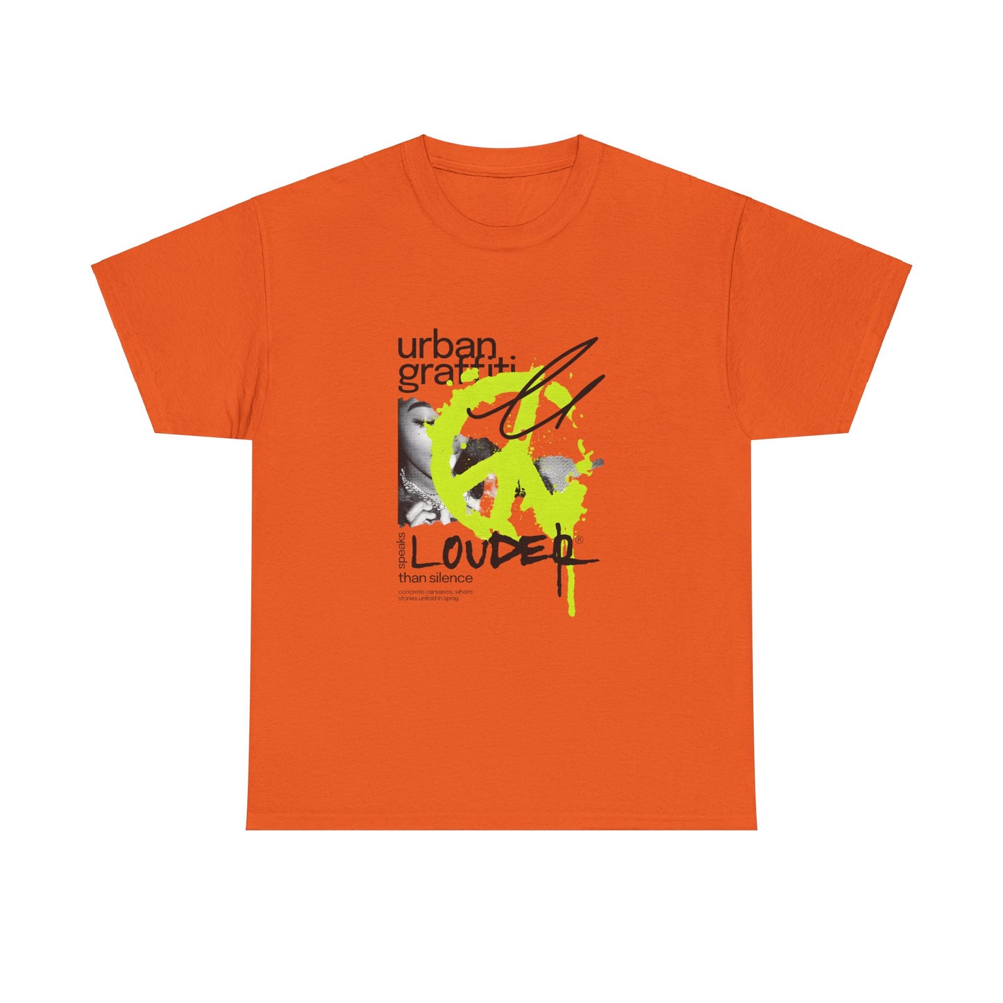Urban Graffiti Unisex Heavy Cotton Tee | Stylish Graphic T-Shirt for Street Art Lovers - ArtShirt Couture
