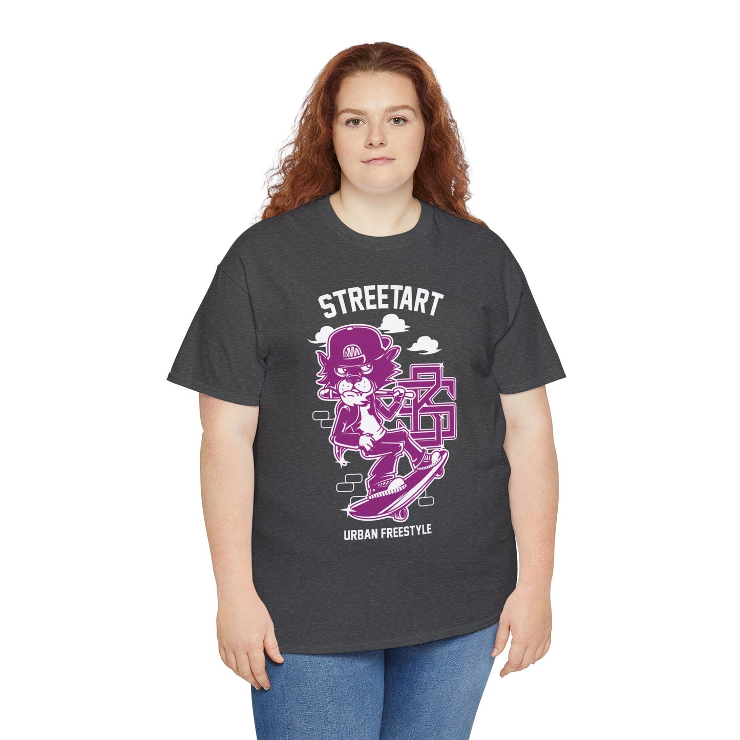 Streetart Urban Style Unisex Heavy Cotton Tee | Trendy Graphic T-Shirt for Urban Fashion Lovers - ArtShirt Couture