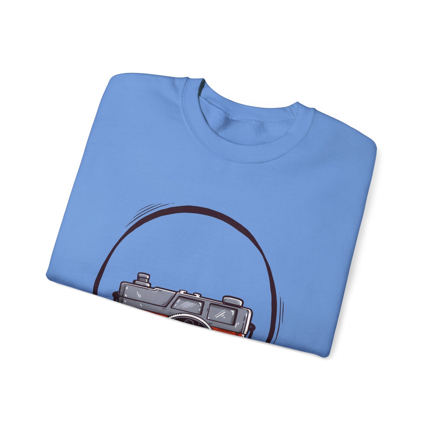 The Camera Unisex Heavy Blend™ Crewneck Sweatshirt | Stylish Graphic Sweatshirt for Photography Lovers - ArtShirt Couture