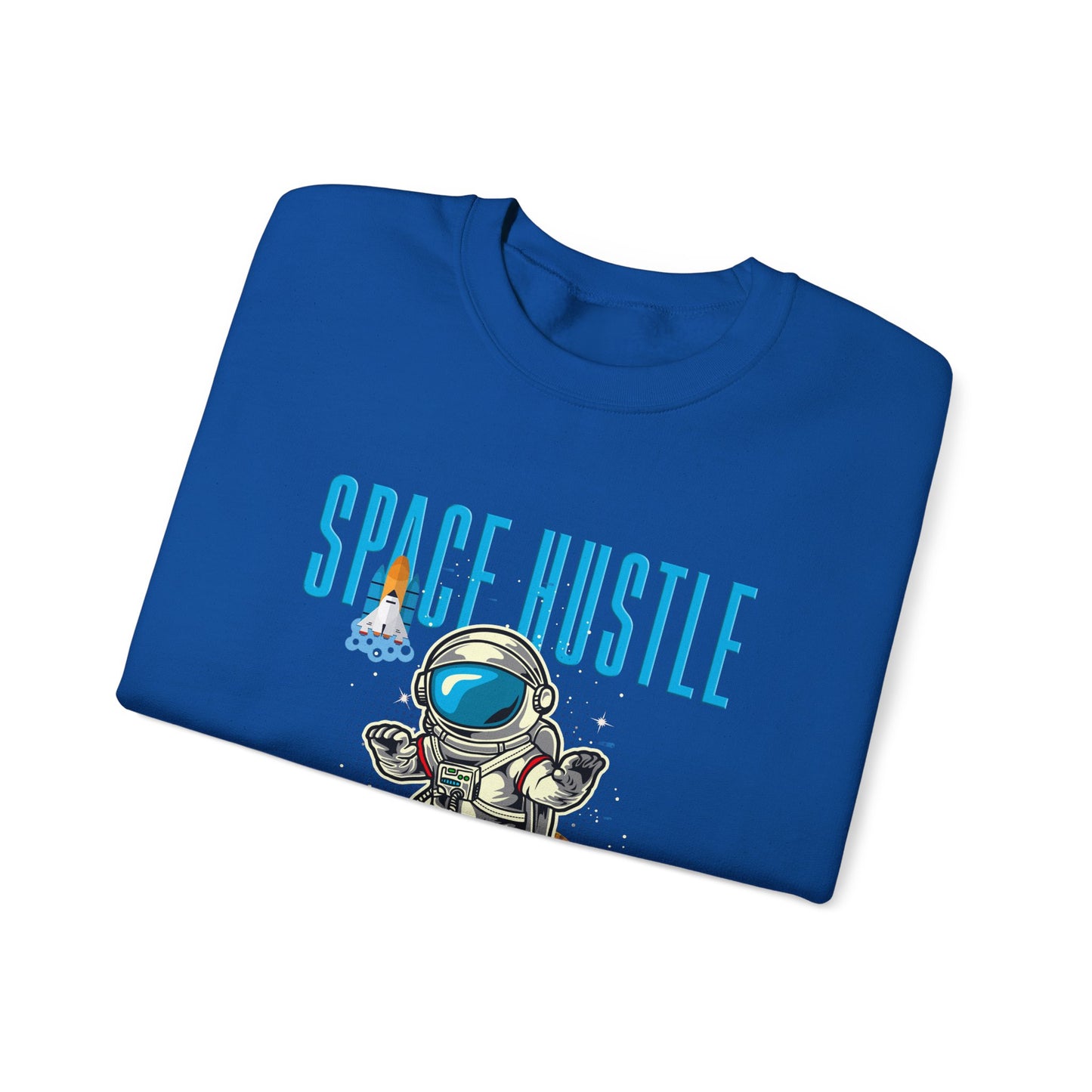 Space Hustle Unisex Heavy Blend™ Sweatshirt | Trendy Graphic Sweatshirt for Space Enthusiasts - ArtShirt Couture