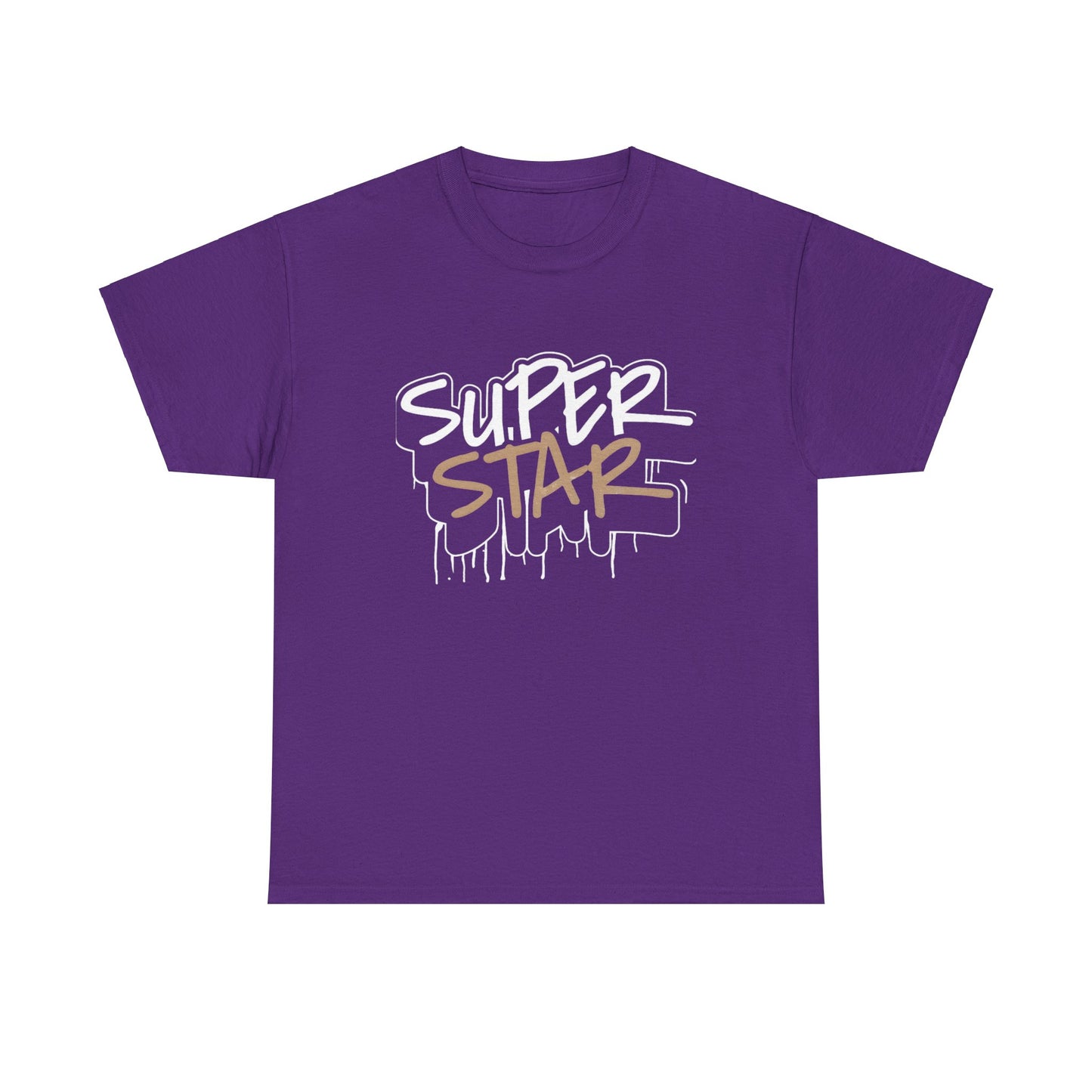 Super Stars Unisex Heavy Cotton Tee | Casual and Stylish T-Shirt for All Ages - ArtShirt Couture