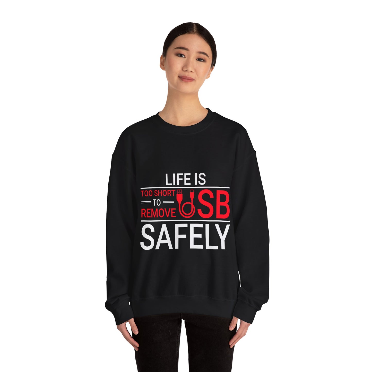 Life Is Too Short Unisex Heavy Blend™ Sweatshirt | Inspirational Graphic Sweatshirt - Artshirtcouture