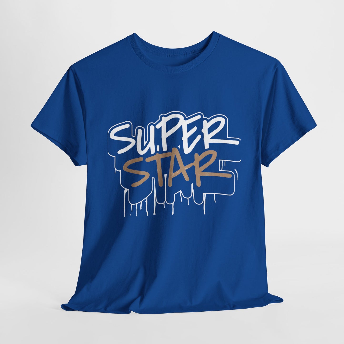 Super Stars Unisex Heavy Cotton Tee | Casual and Stylish T-Shirt for All Ages - ArtShirt Couture