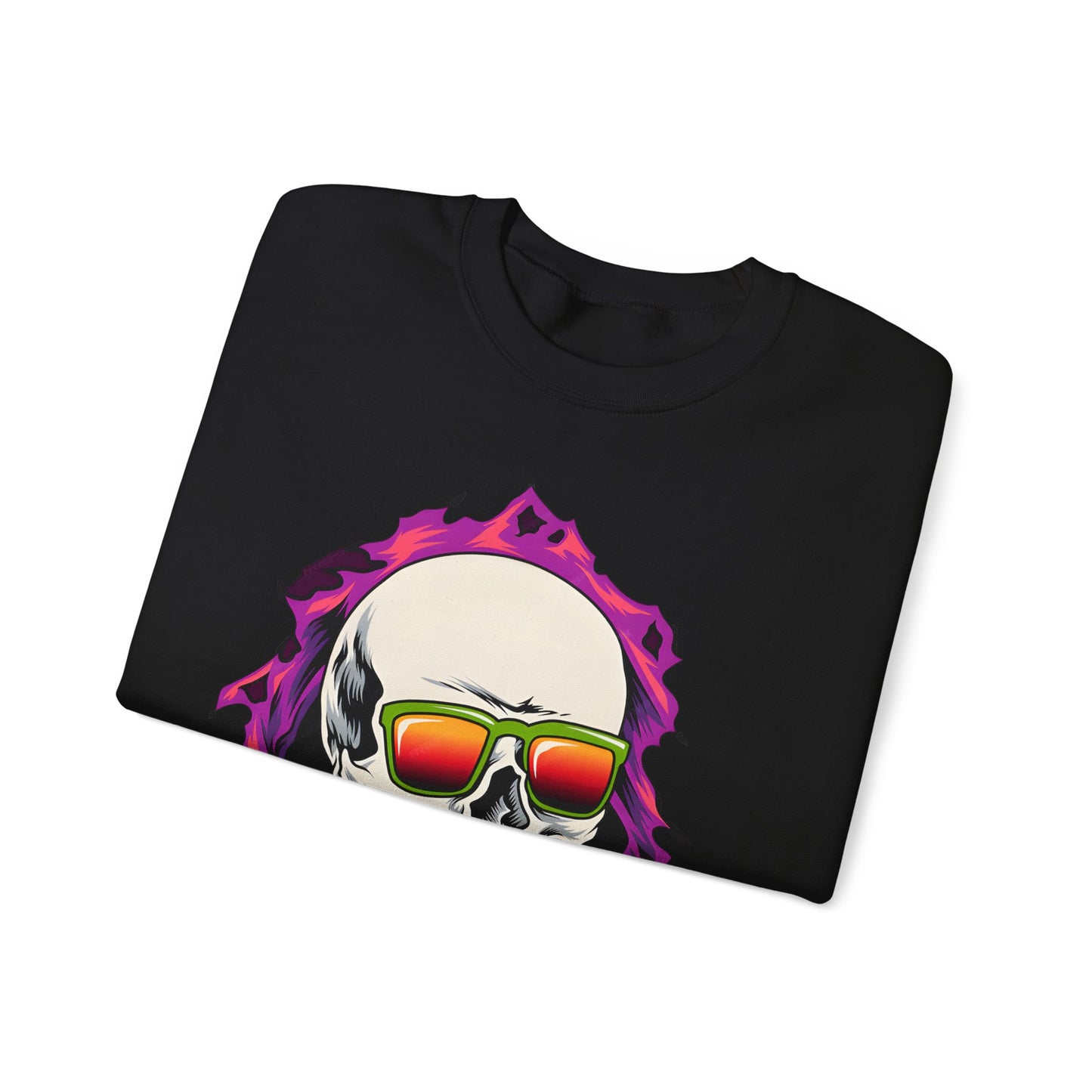 The Cool Skeleton Unisex Heavy Blend™ Crewneck Sweatshirt | Fun Graphic Sweatshirt for Halloween and Skull Lovers - ArtShirt Couture