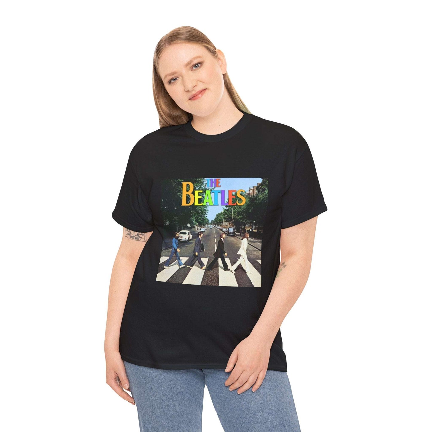 The Beatles Unisex Heavy Cotton Tee | Classic Graphic T-Shirt for Music Fans - ArtShirt Couture