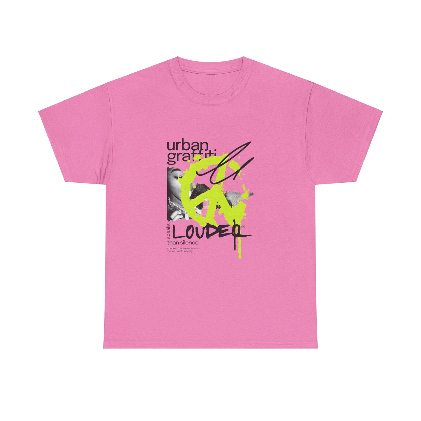 Urban Graffiti Unisex Heavy Cotton Tee | Stylish Graphic T-Shirt for Street Art Lovers - ArtShirt Couture