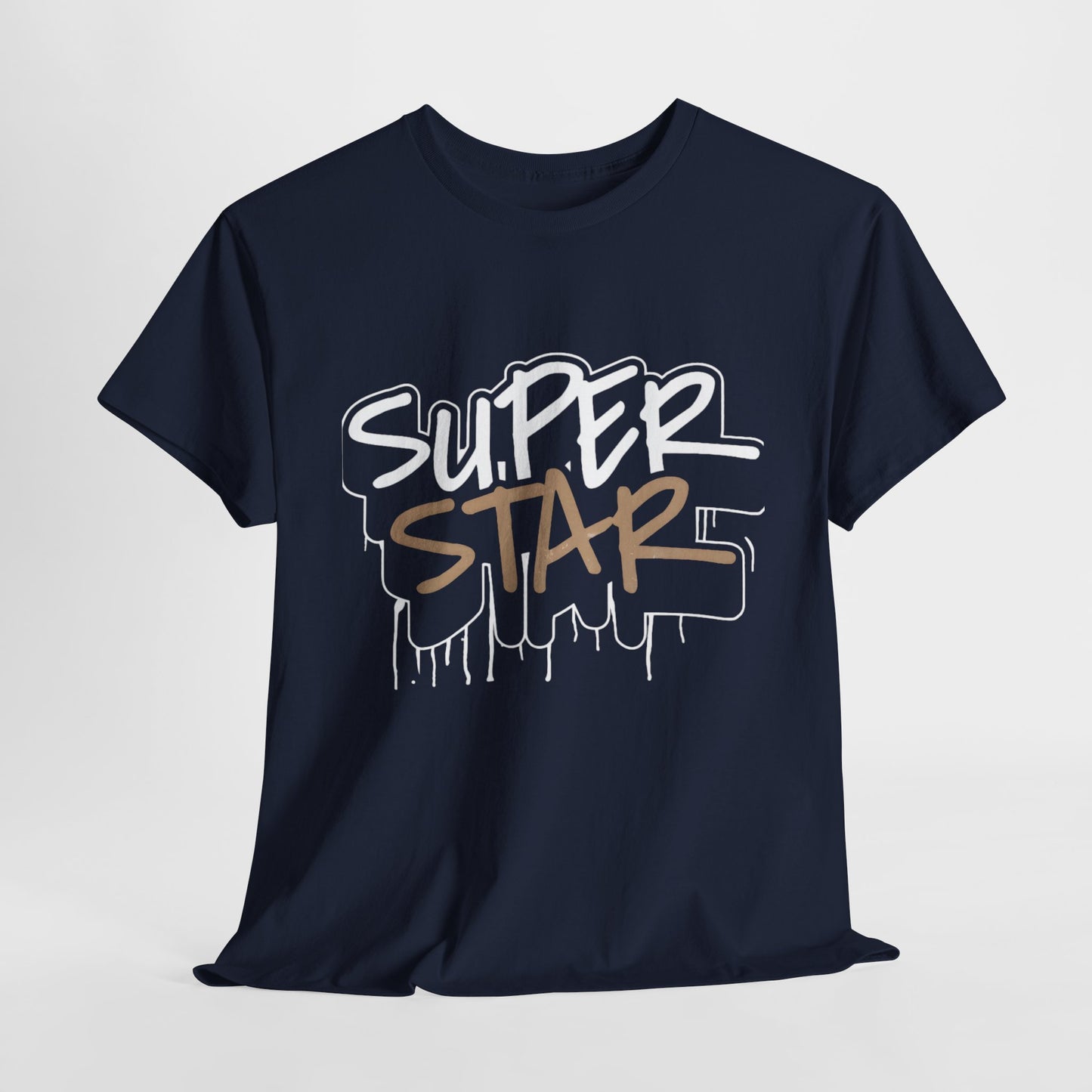 Super Stars Unisex Heavy Cotton Tee | Casual and Stylish T-Shirt for All Ages - ArtShirt Couture