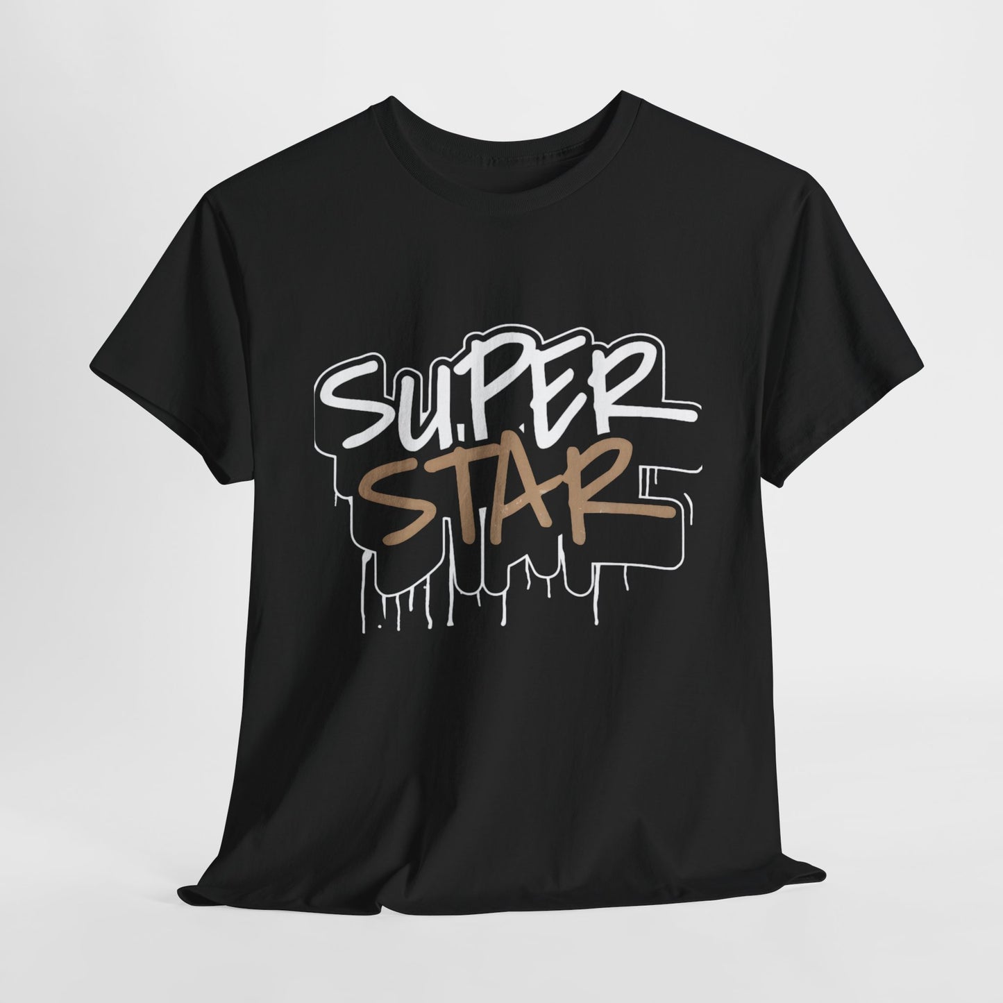 Super Stars Unisex Heavy Cotton Tee | Casual and Stylish T-Shirt for All Ages - ArtShirt Couture