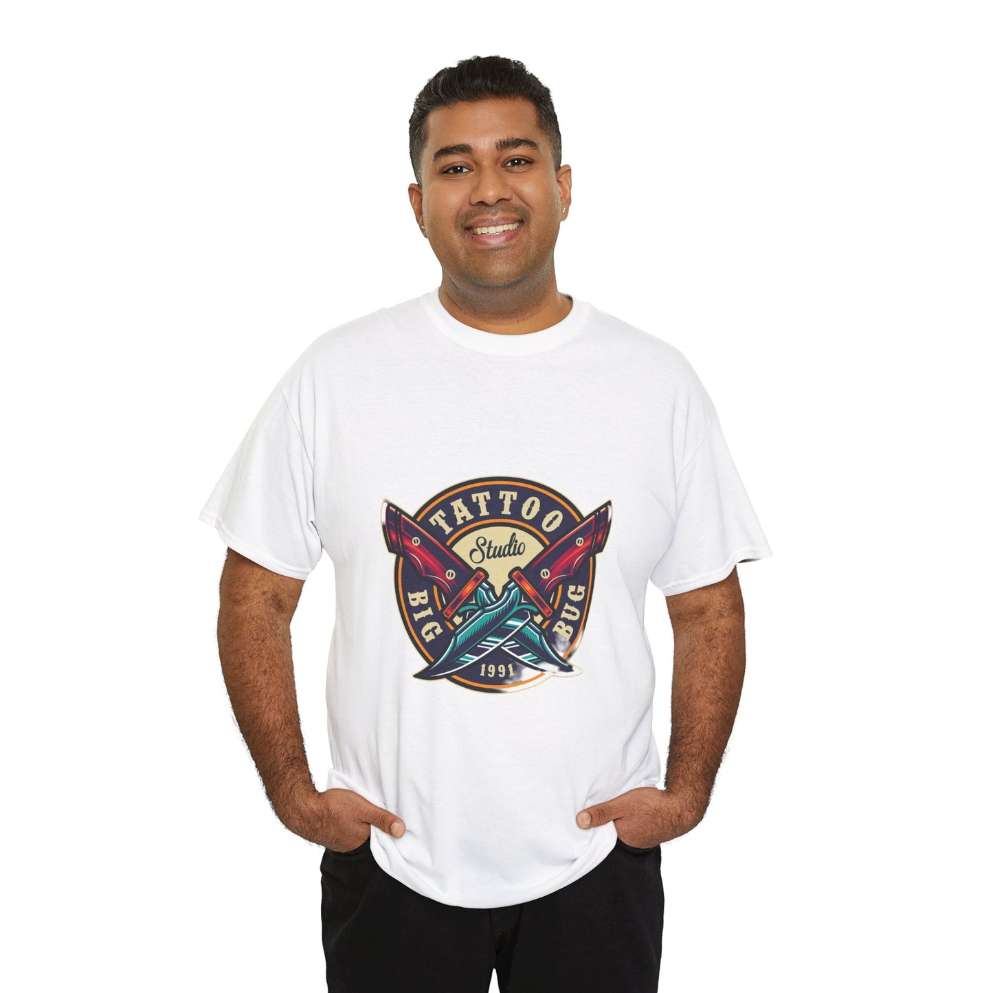 Tattoo Unisex Heavy Cotton Tee | Stylish Graphic T-Shirt for Tattoo Enthusiasts - ArtShirt Couture