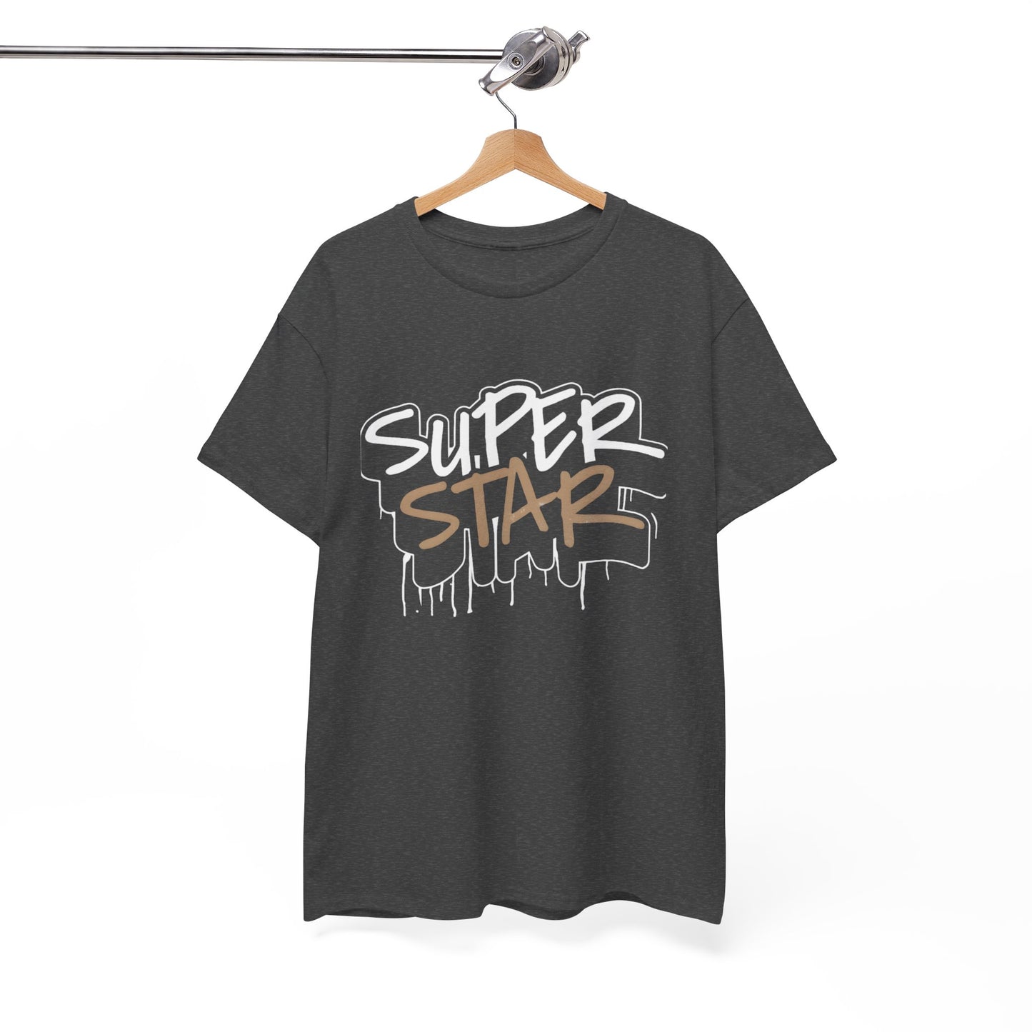 Super Stars Unisex Heavy Cotton Tee | Casual and Stylish T-Shirt for All Ages - ArtShirt Couture